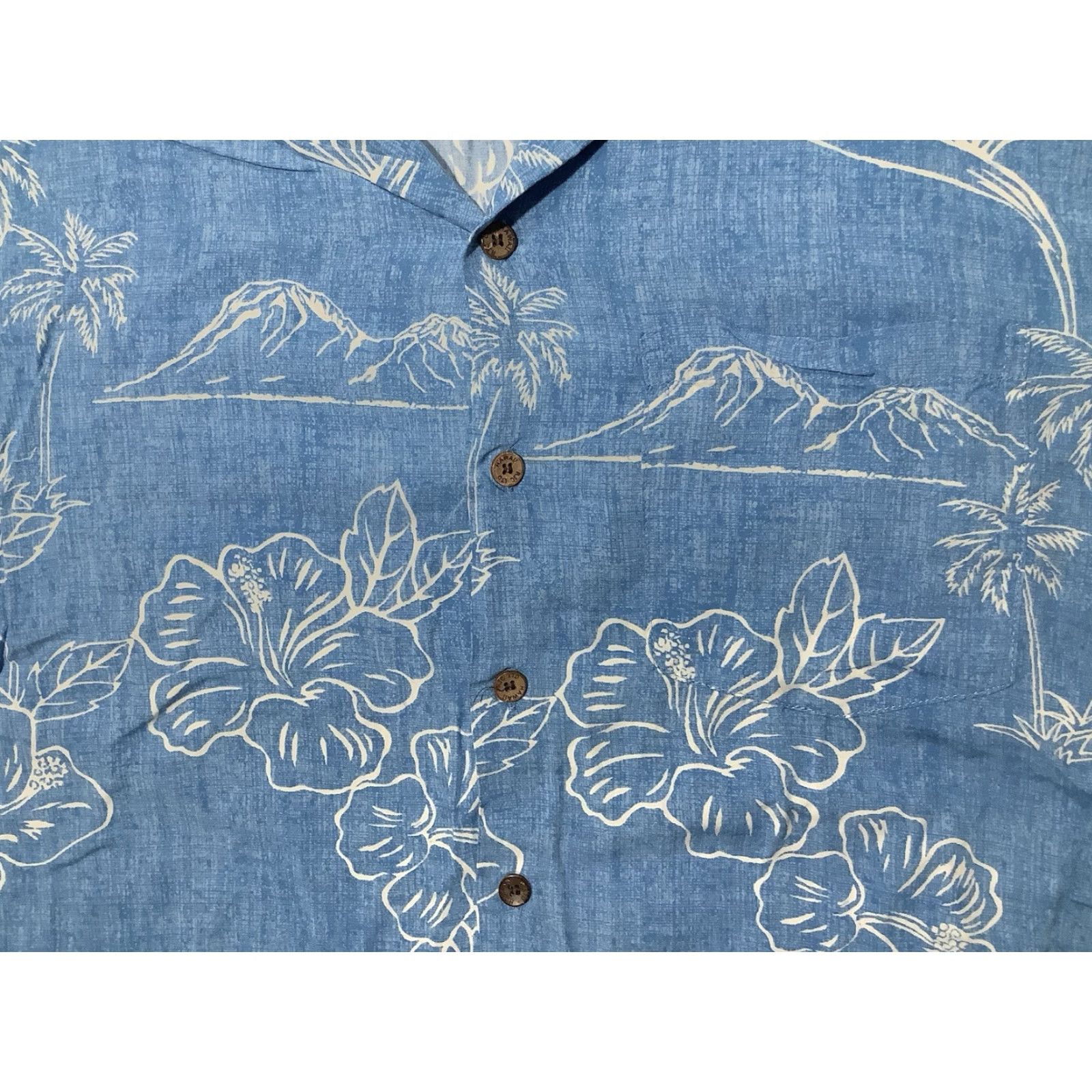 Vintage Kalaheo Hawaiian Button-Up Shirt Mens Large Blue Floral Short Sleeve USA Size US L / EU 52-54 / 3 - 2 Thumbnail