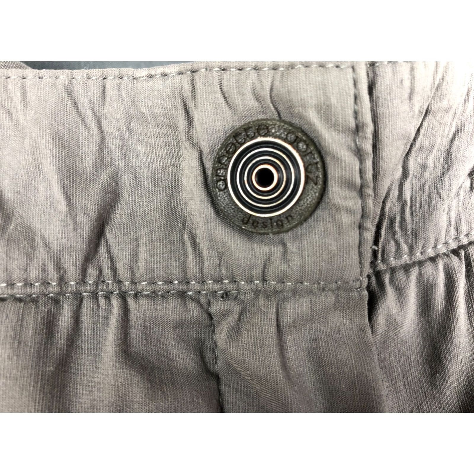 Vintage Annette Gortz Women's Pants Gray Linen Blend Size 42 Wide-Leg Size 28" / US 6 / IT 42 - 5 Thumbnail