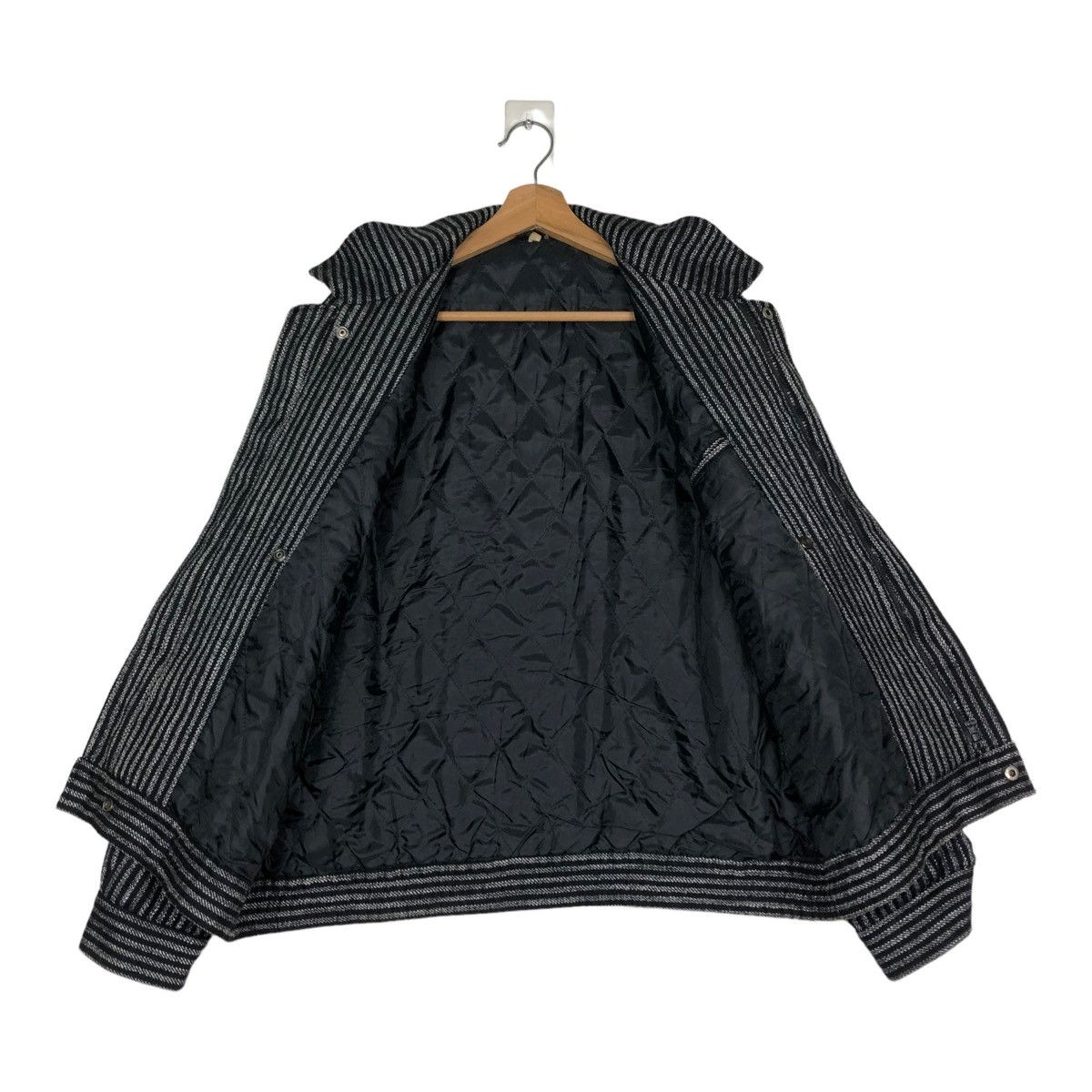 Japanese Brand 🔥VINTAGE HICKORY CHORE BOMBER JACKET BIG POCKET ISSEY MIYAKE Size US M / EU 48-50 / 2 - 13 Thumbnail