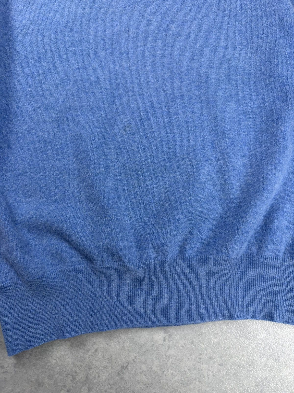 Scott & Charters Scott & Charters Lambswool 1/4 Zip Sweater Blue Size 44 Size US S / EU 44-46 / 1 - 4 Thumbnail
