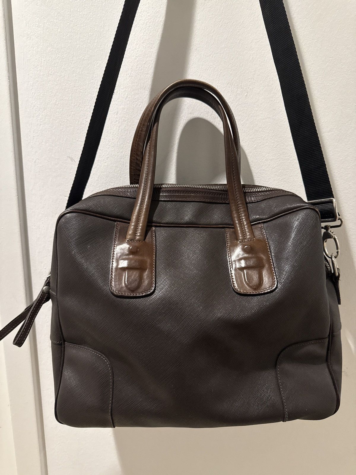 Neil Barrett Saffiano leather softshell briefcase Size ONE SIZE - 1 Thumbnail