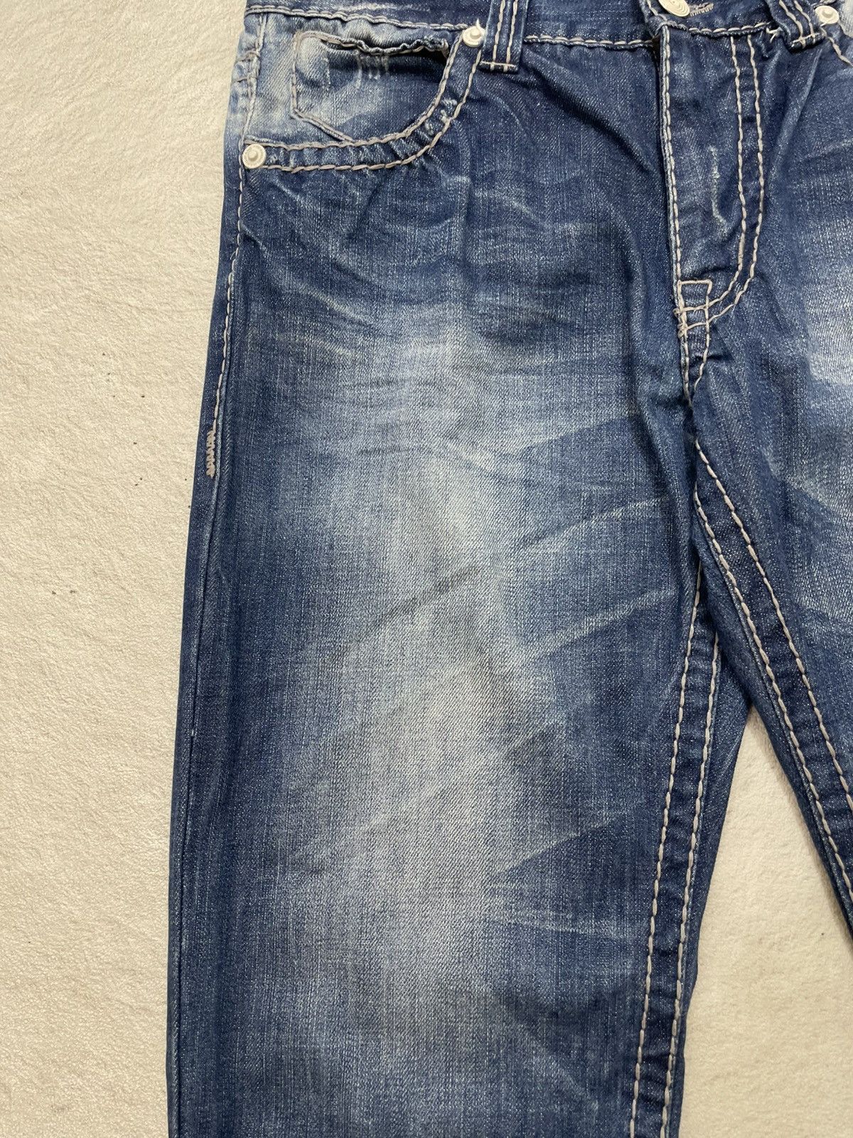 Hysteric Glamour 2000s Maru Fading Denim Washed Acne Ifsix LGB Japan Number Size US 32 / EU 48 - 3 Thumbnail