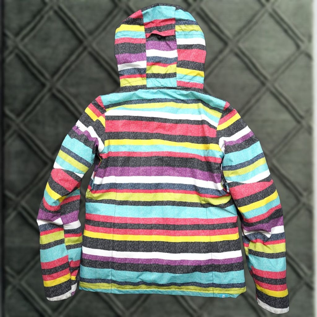 Vintage ROXY Rainbow Blue Snowboard Jacket Womens S Waterproof 10K Hooded Winter Casual Ski 90s Size S / US 4 / IT 40 - 1 Thumbnail