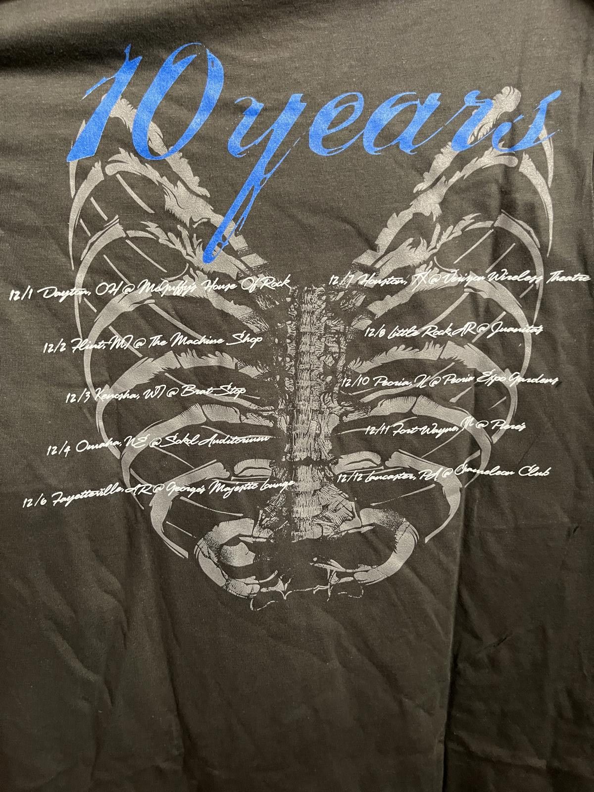 Other 10 Years Band Tour 2012 T-shirt Rib Cage on Back -M Size US M / EU 48-50 / 2 - 4 Thumbnail