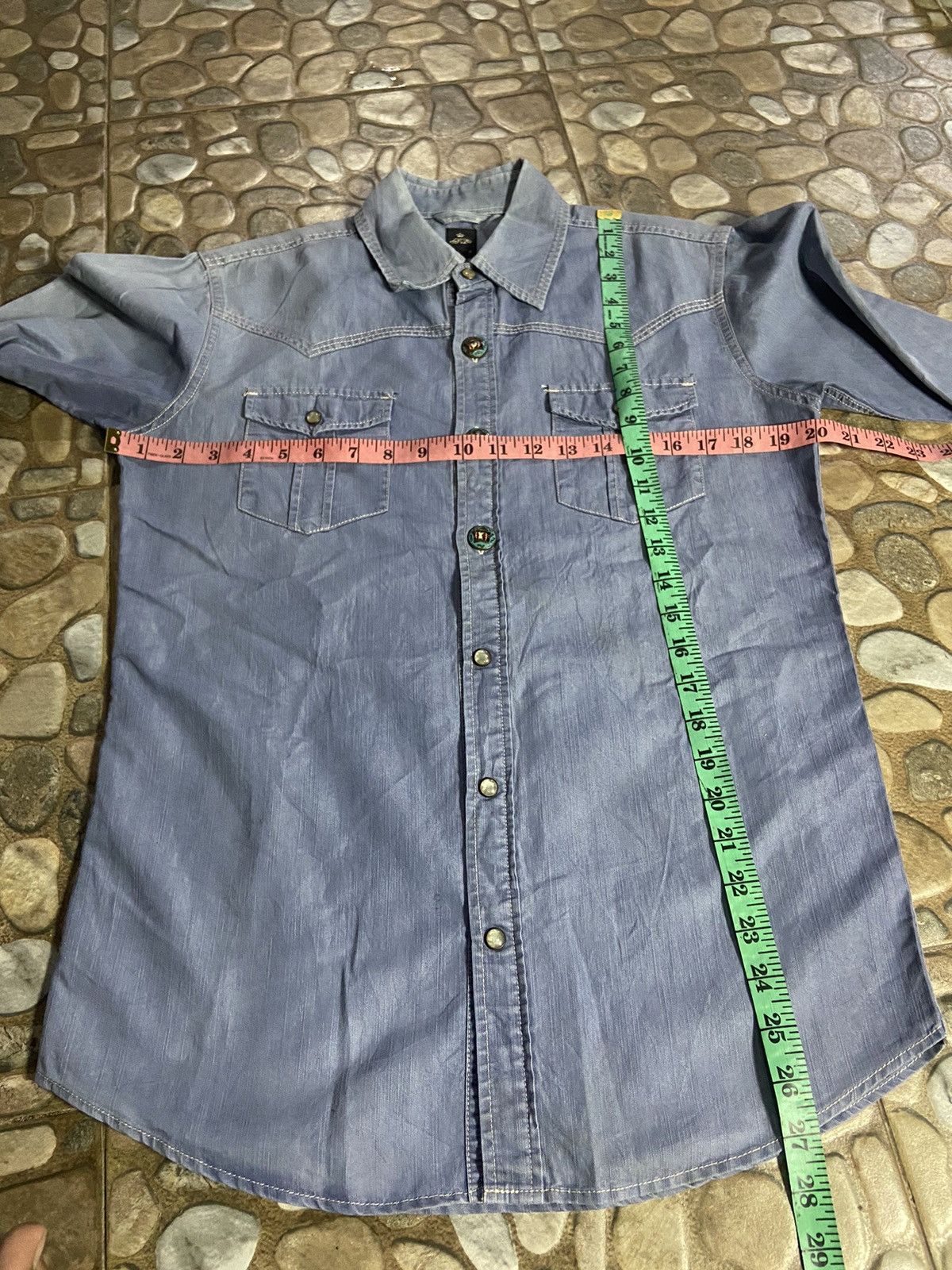 Japanese Brand × Vintage × semanticdesign VTG semantic design denim shirt Size US M / EU 48-50 / 2 - 7 Thumbnail