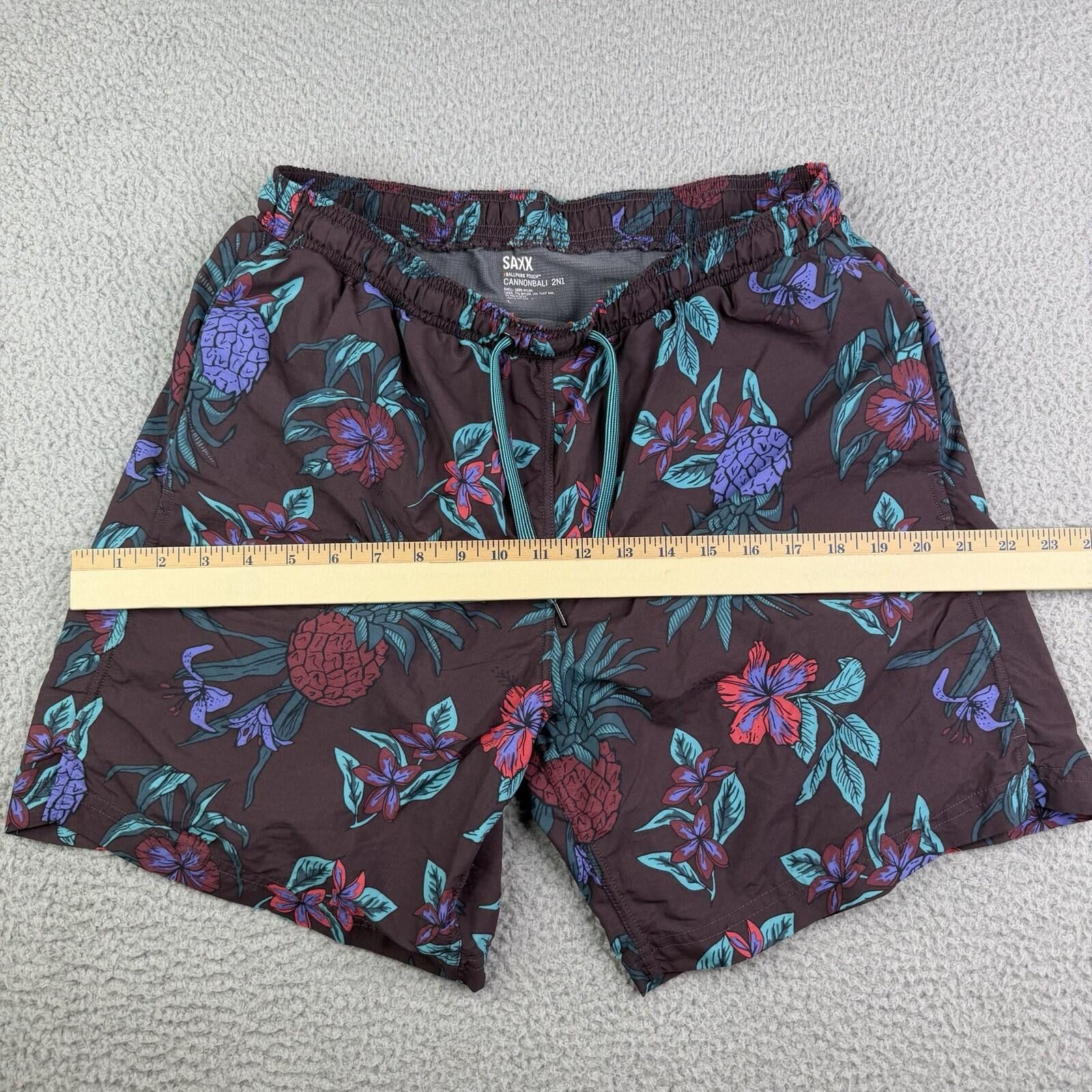 Saxony Saxx Cannonball 2N1 Mens L (30 x 7) Swim Trunks Board Shorts Size US 34 / EU 50 - 7 Thumbnail