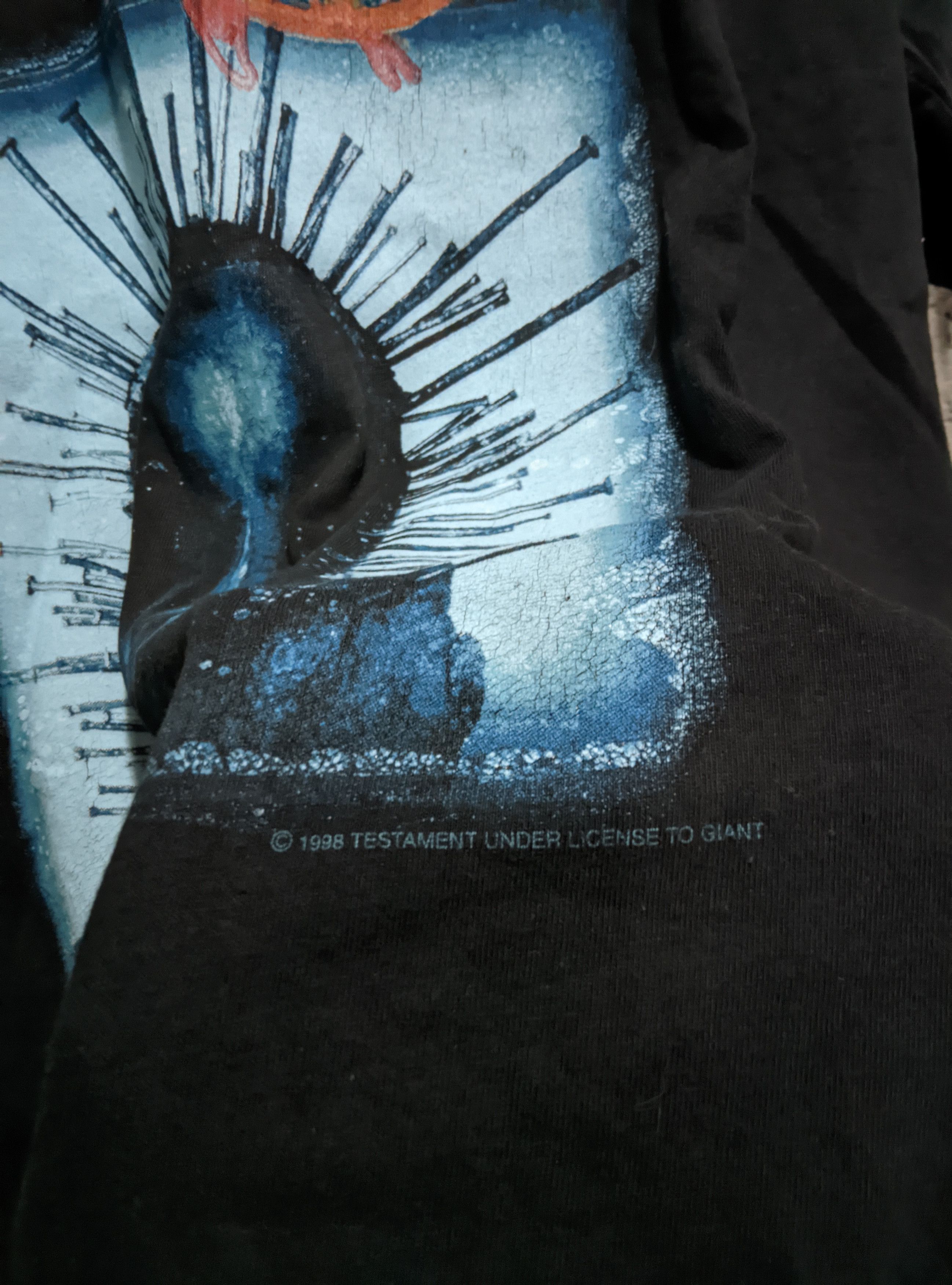 Band Tees Vintage 1998 testament demonic tour thrash metal distressed Size US XL / EU 56 / 4 - 3 Thumbnail