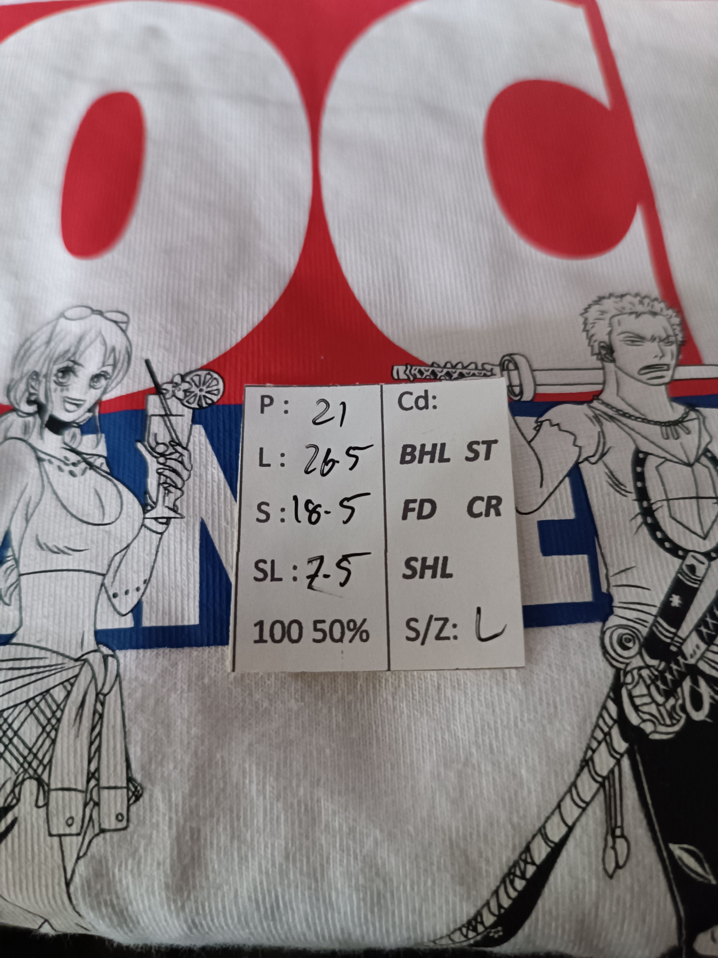 Anime ONE PIECE X ROCK IN JAPAN 2022 TEE ANDROP 9MM ALEXANDROS Size US L / EU 52-54 / 3 - 17 Thumbnail
