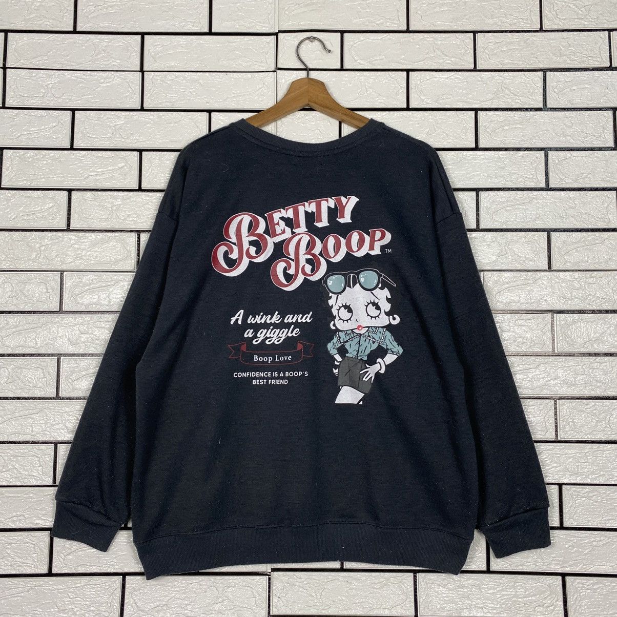 Japanese Brand Vintage Sweatshirt Betty Boop Big Logo Size US M / EU 48-50 / 2 - 9 Thumbnail
