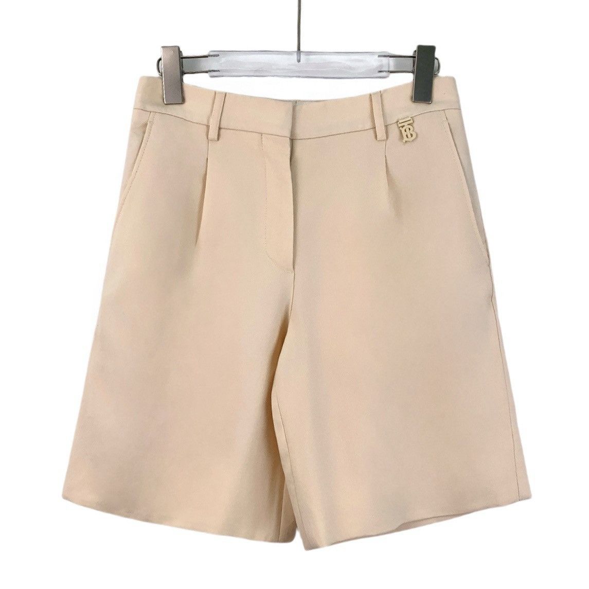 Burberry Burberry Apricot Pink Logo Wool Casual Shorts K26WX Size 25" / US 0 / IT 36 - 1 Thumbnail