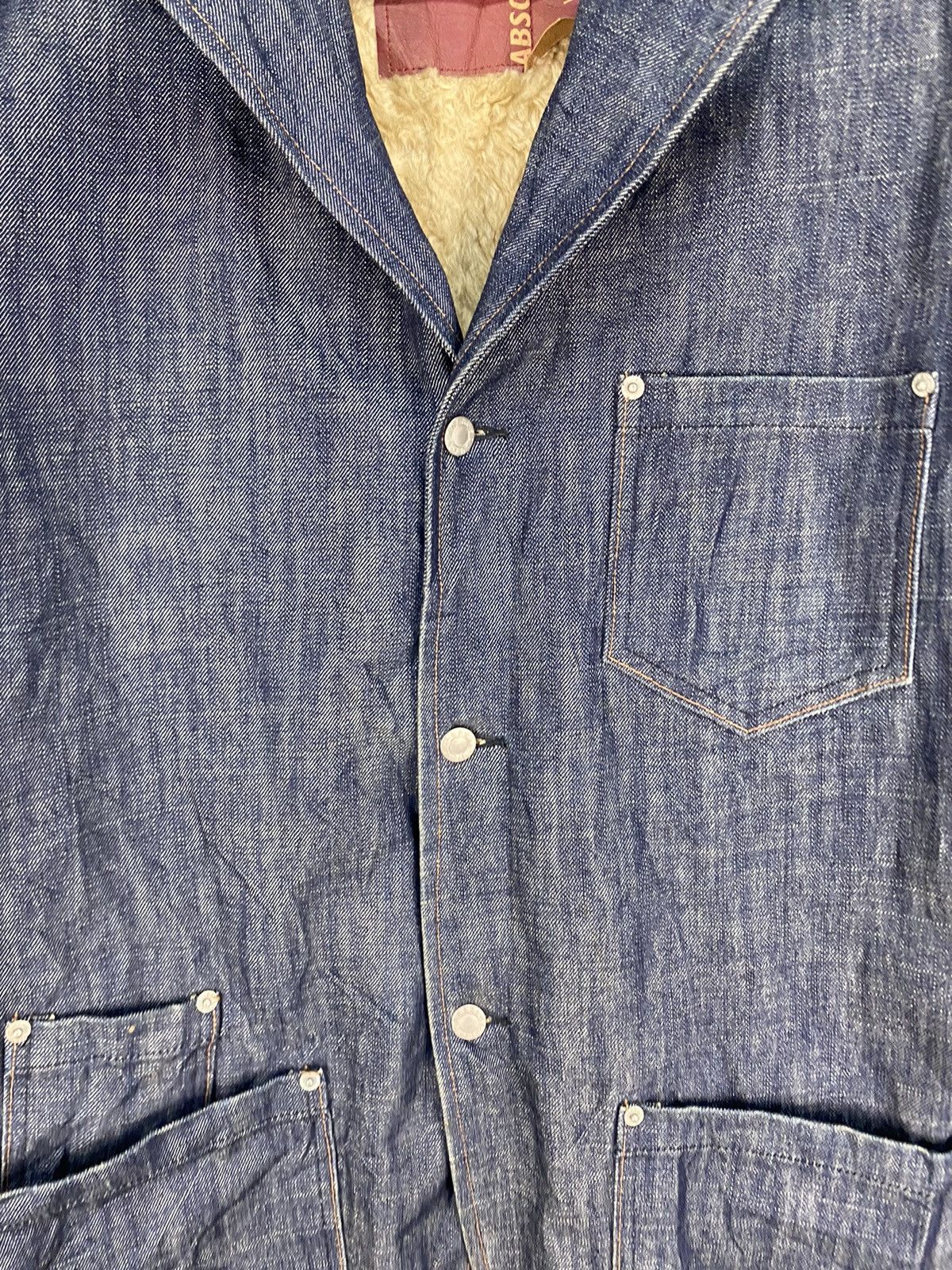 Japanese Brand Absolute Denim Jacket Size US XL / EU 56 / 4 - 5 Thumbnail