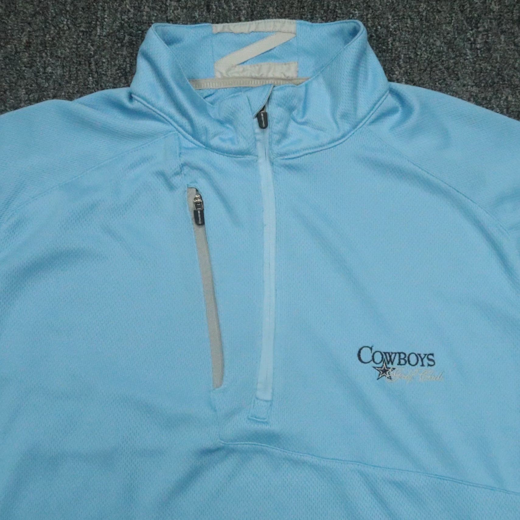 Vintage Zero Restriction Pullover Mens Large Blue Tour Series Half Zip Cowboys Golf Z500 Size US L / EU 52-54 / 3 - 2 Thumbnail