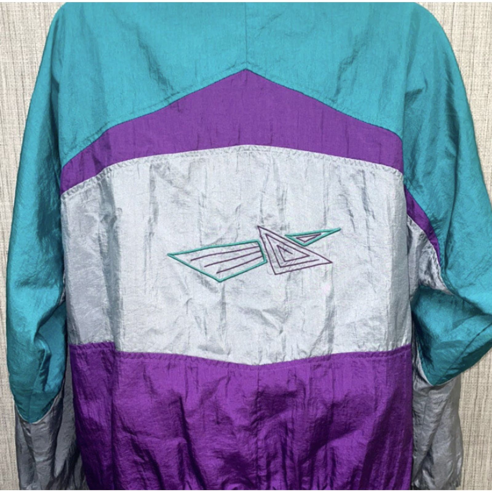 McGregor VTG MacGregor Multicolored Full Zip Down Jacket Mens L Track Tennis Jacket Men Colorful Size US L / EU 52-54 / 3 - 7 Thumbnail