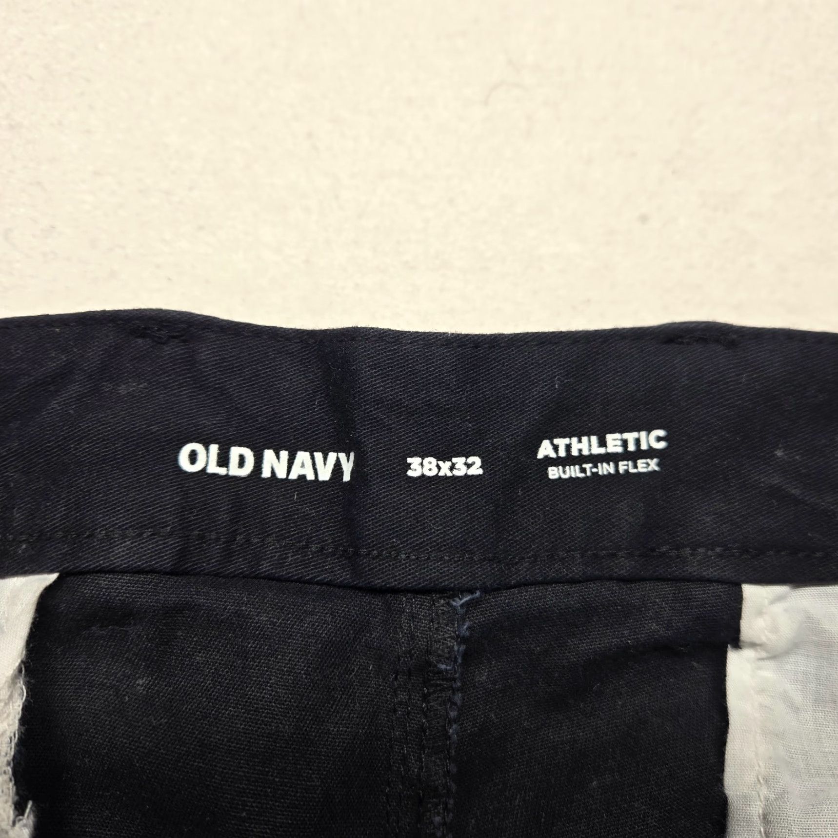 Old Navy Old Navy Athletic Pants Mens 38 x 32 Black 5-Pocket Design Flat Front Chino Stretch Pockets Size US 38 / EU 54 - 3 Thumbnail