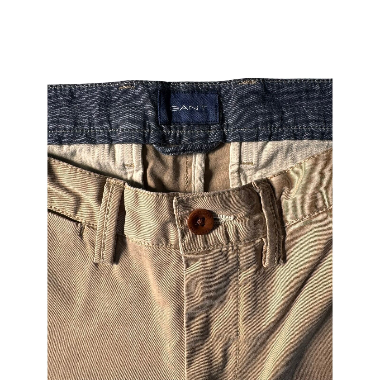 Gant GANT Beige Slim Fit Pants – W30 L34 – Like New – 98% Cotton Size US 30 / EU 46 - 2 Thumbnail