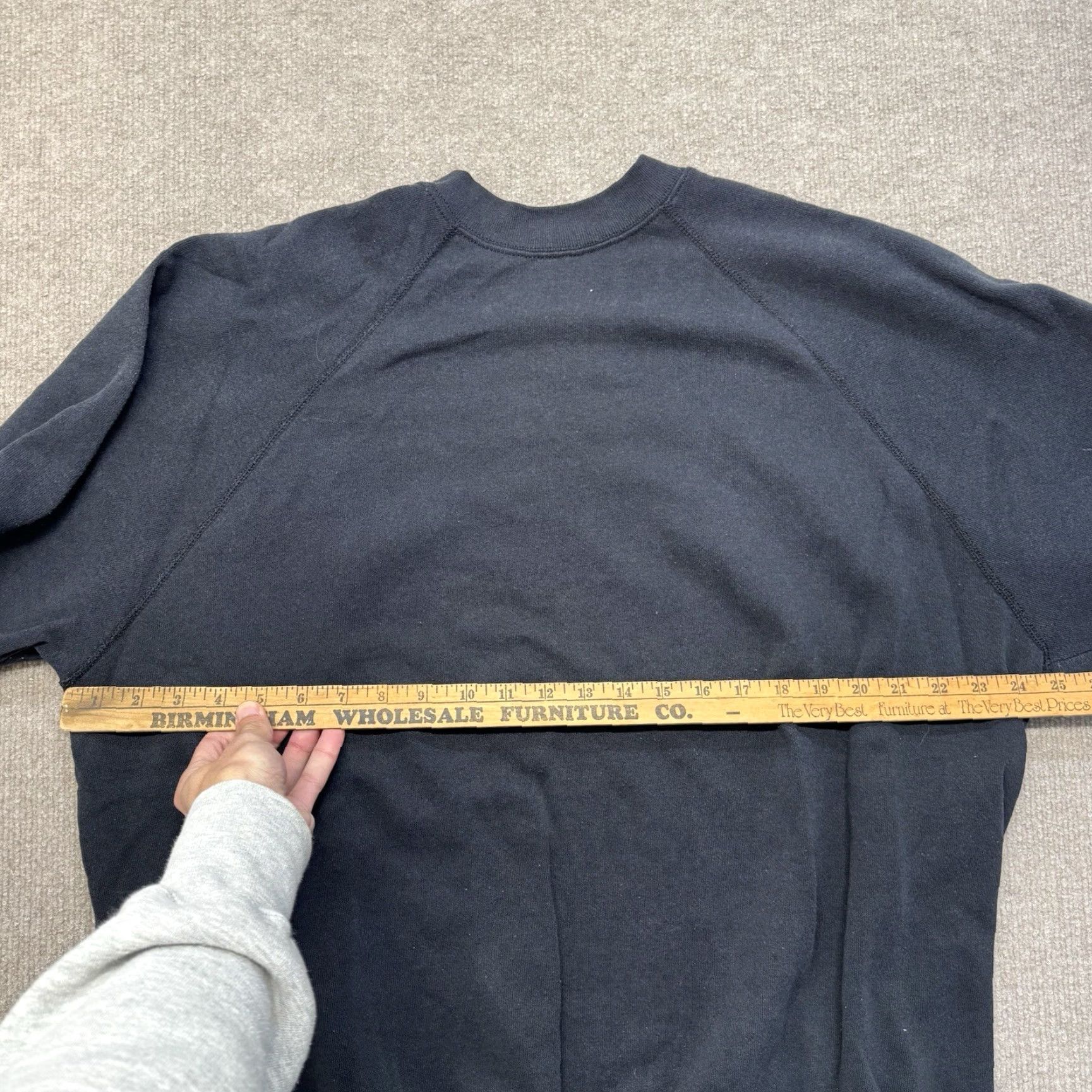 Tultex VINTAGE Crewneck Sweatshirt Mens XXL Black 90s Tultex USA Made Cotton Blend Fleece Pullover Size US XXL / EU 58 / 5 - 5 Thumbnail
