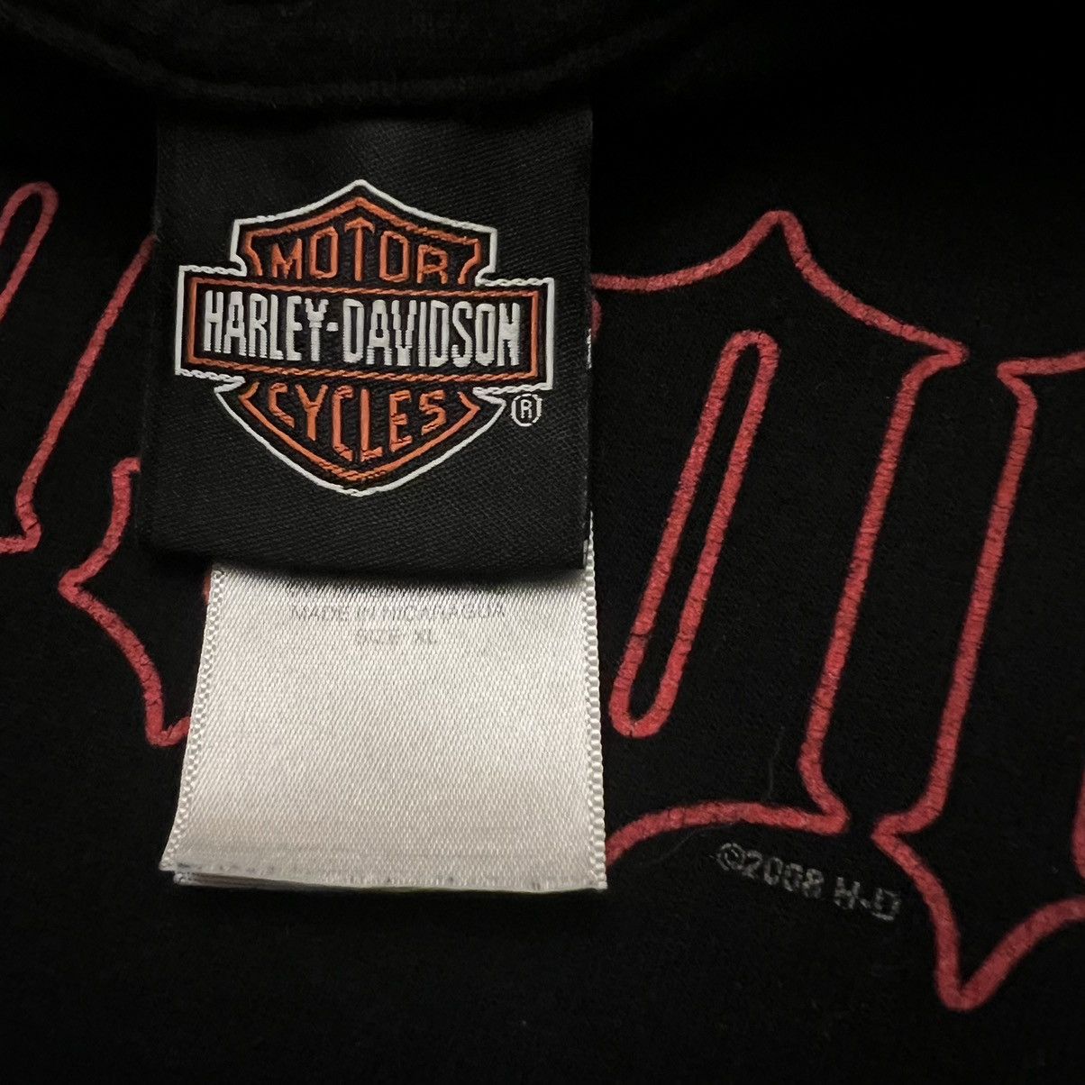 Vintage 2008 Harley Davidson Hawaii Long-Sleeve T-Shirt