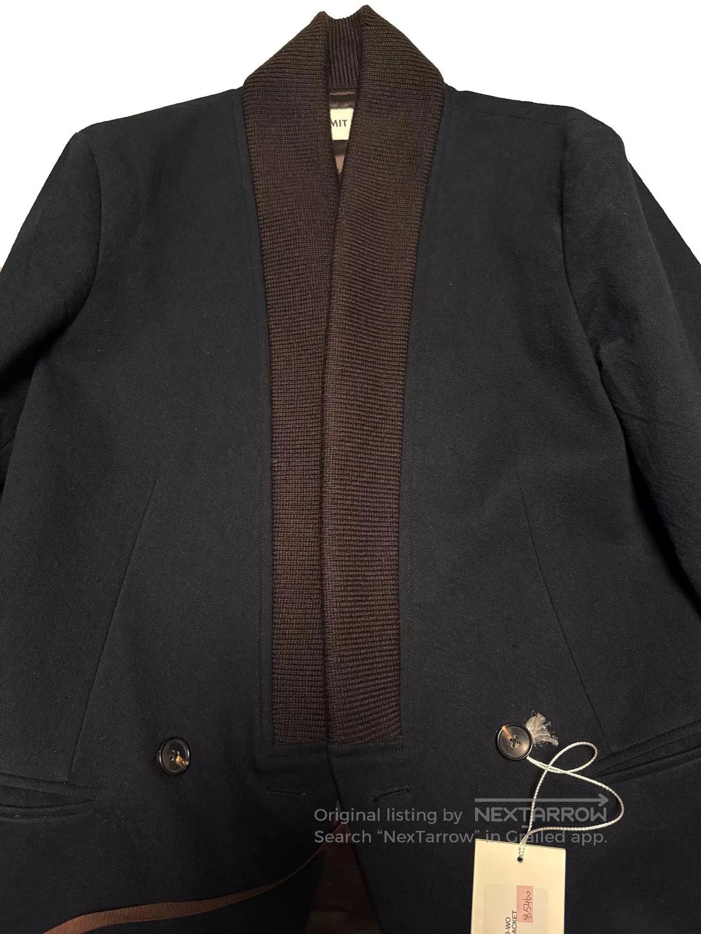 Umit Benan Umit Benan Black Shawl Collar Blazer. Size US S / EU 44-46 / 1 - 5 Thumbnail