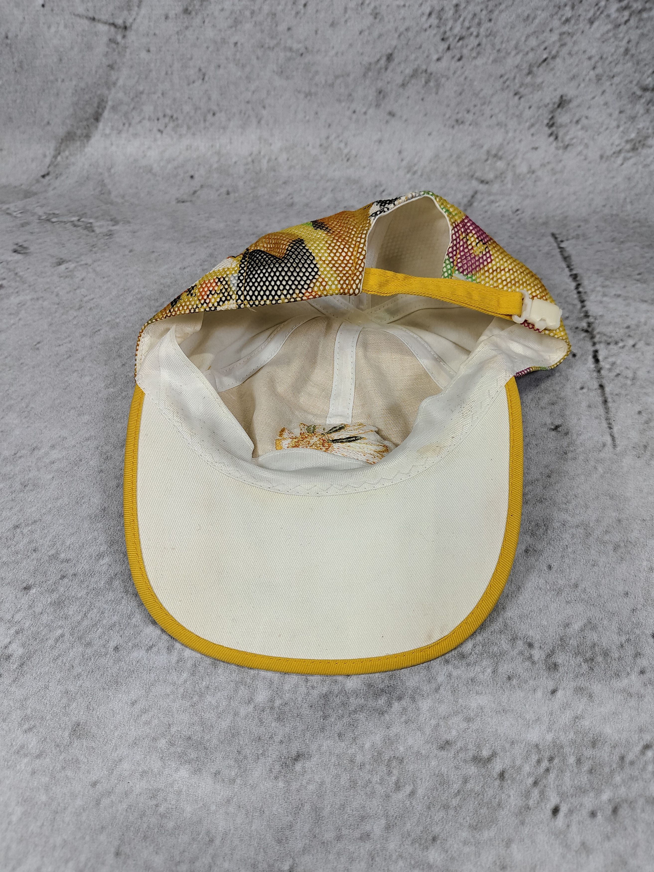 Adidas 90s Adidas Trefoil- Sunflower Embroidered Mesh Panel Caps Size ONE SIZE - 6 Thumbnail