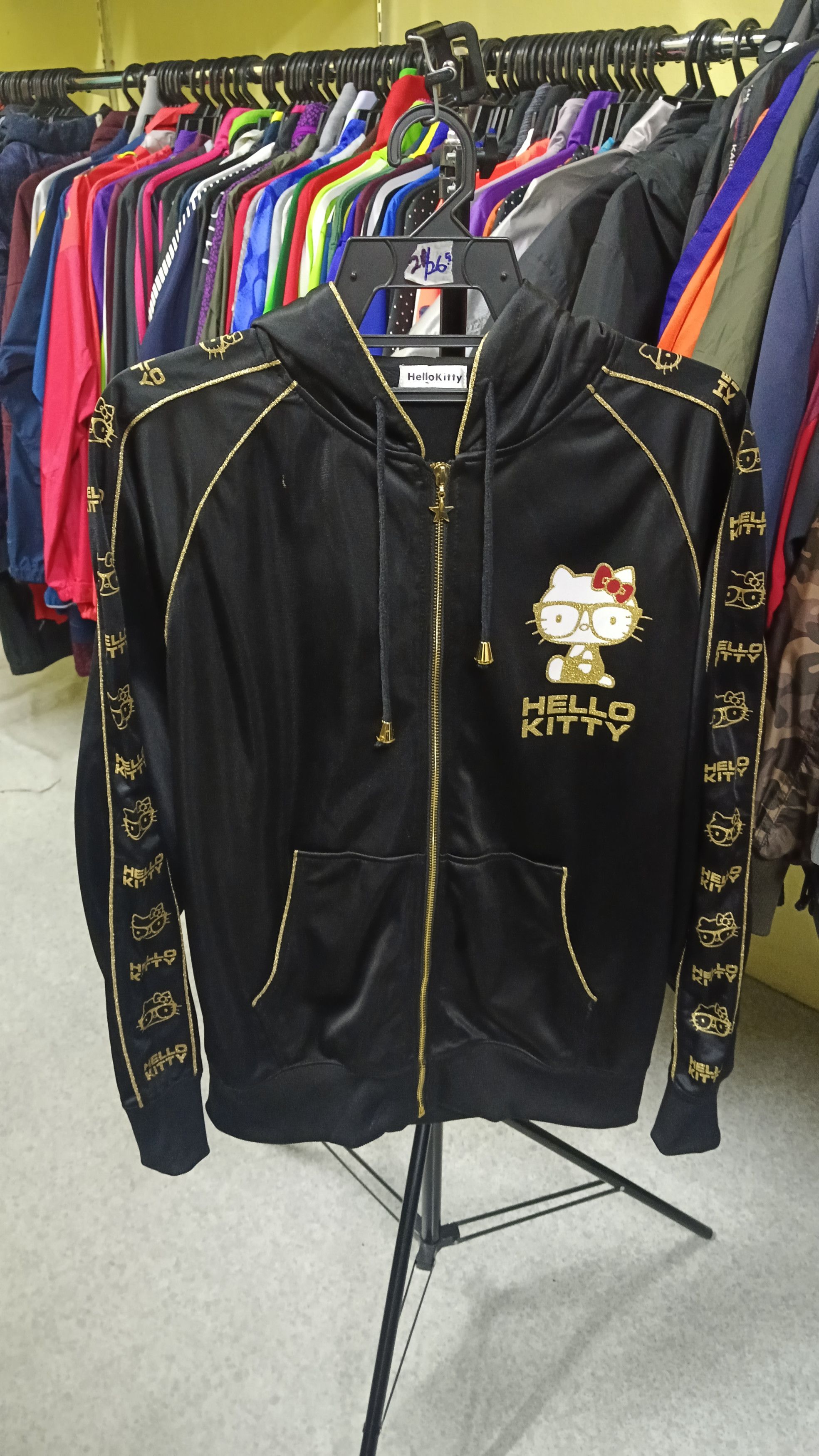 Anime × Japanese Brand Rare Hello Kitty Sidetape Hoodie Size L / US 10 / IT 46 - 1 Thumbnail