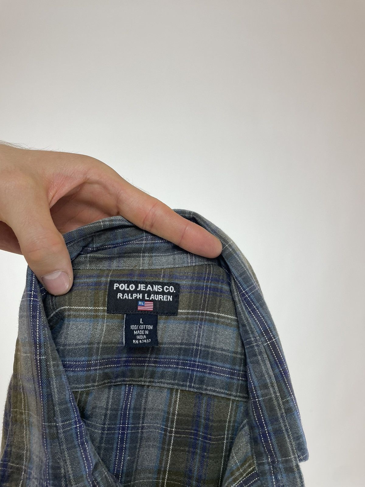 Polo Ralph Lauren × Vintage Ralph Lauren Polo Jeans Co. Plaid shirt long sleeve Large Size US L / EU 52-54 / 3 - 9 Thumbnail