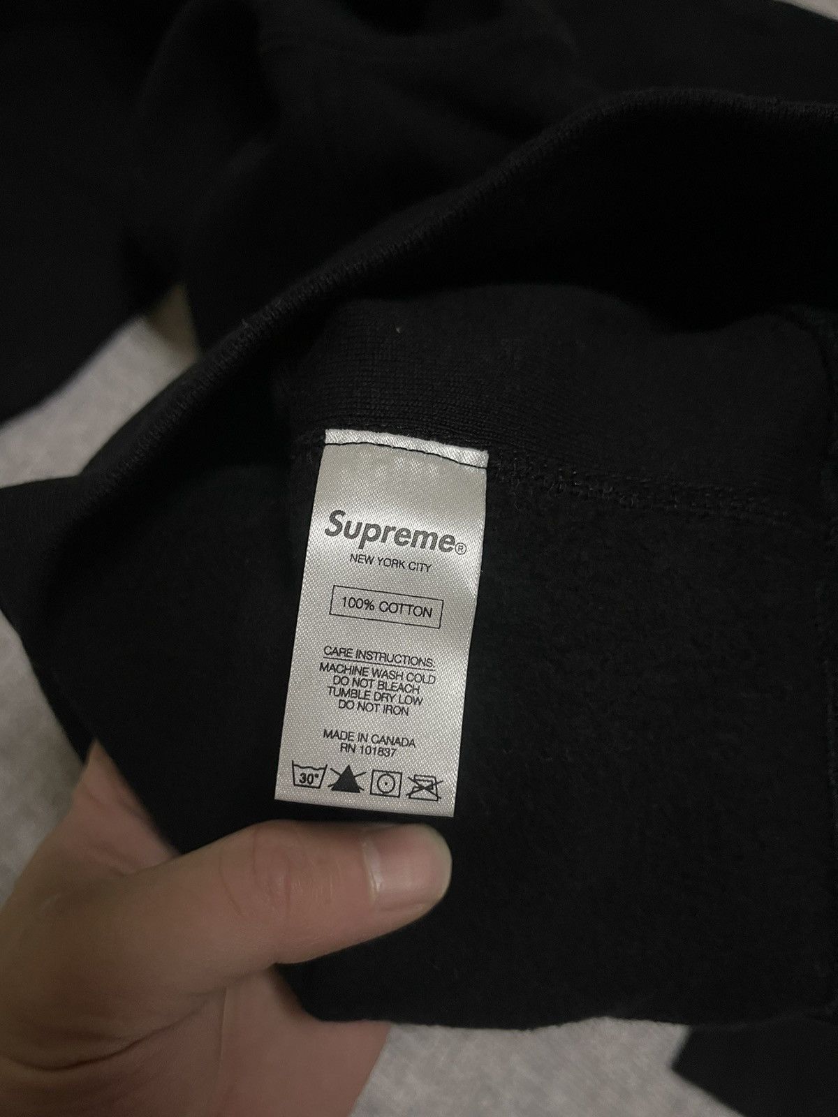 Supreme Supreme fw16 black on black hood hooded sweatshirt hoodie Size US S / EU 44-46 / 1 - 10 Thumbnail