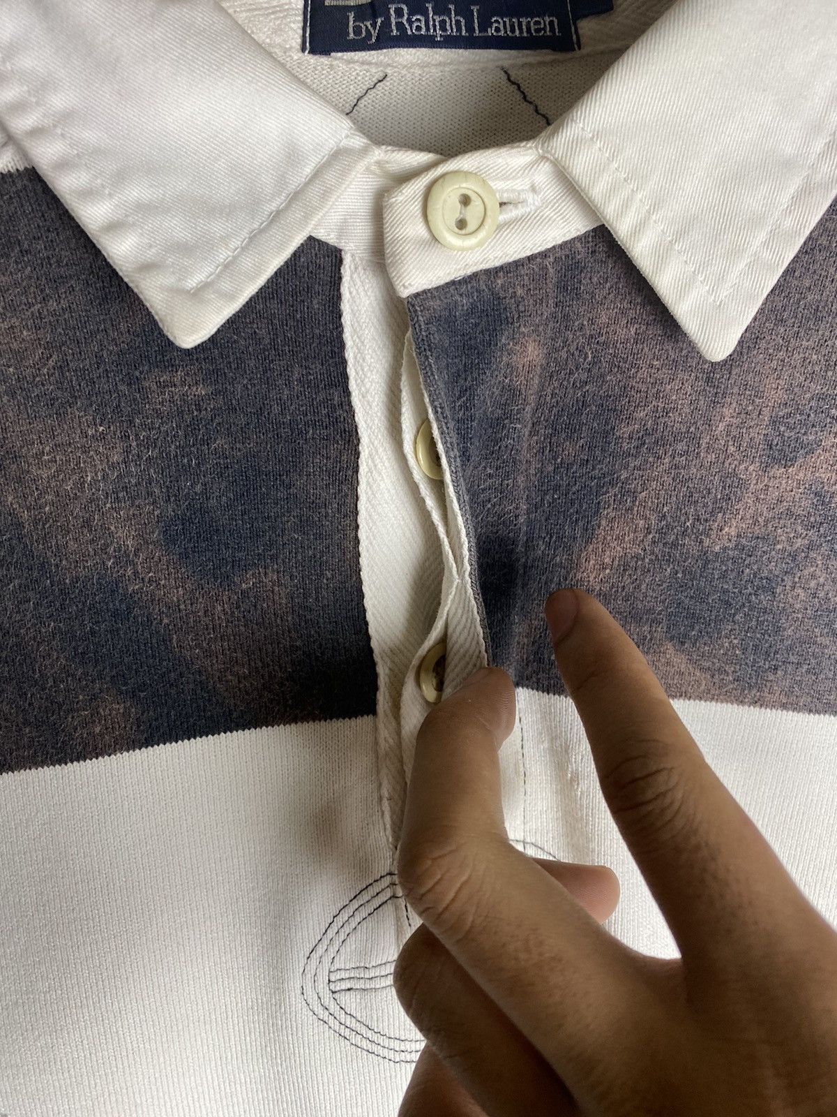 Polo Ralph Lauren Vintage Polo Ralph Lauren Stripe Nice Faded Size US M / EU 48-50 / 2 - 5 Thumbnail