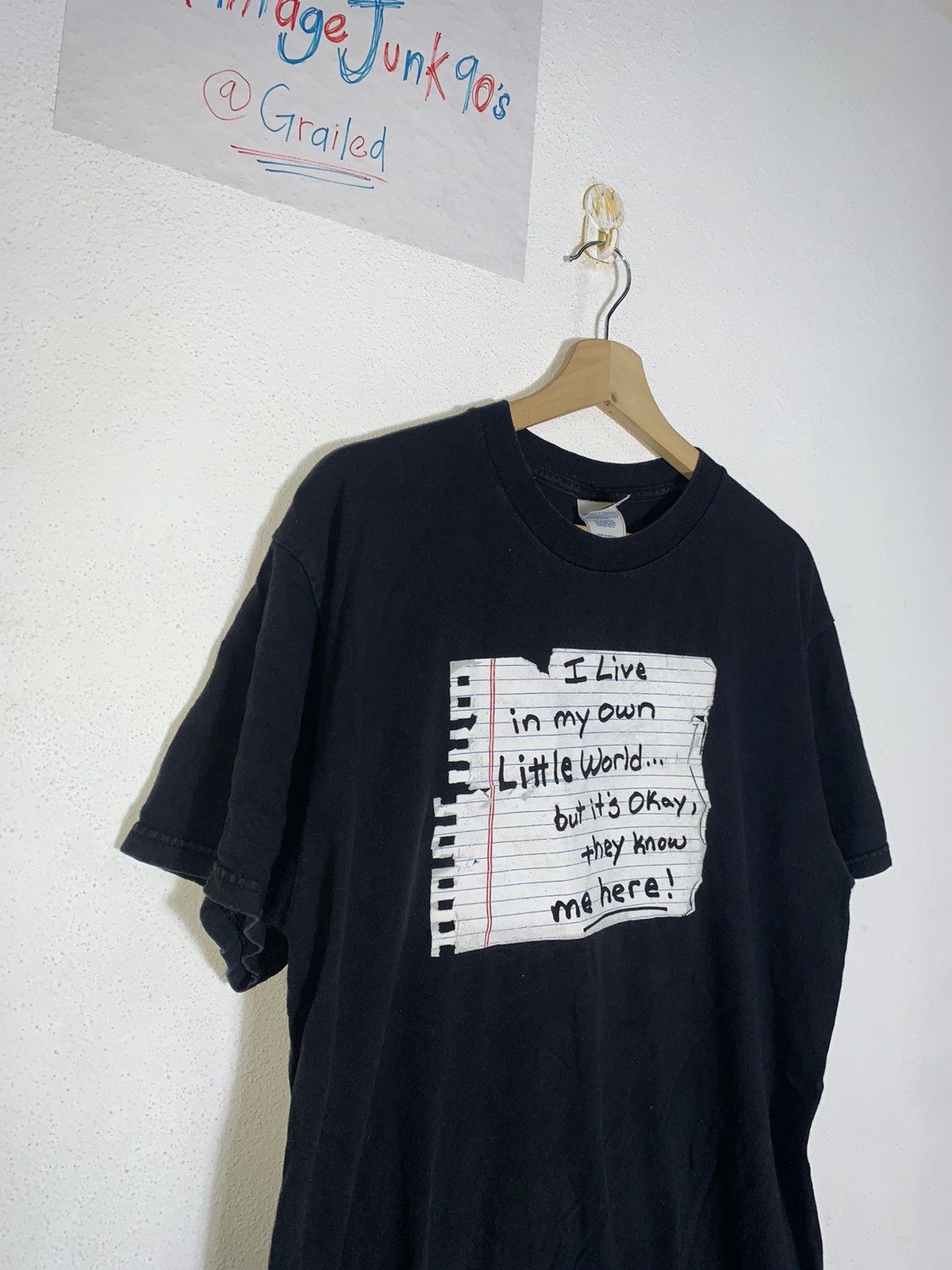 Vintage Vintage 90’s Wording t-shirt Size US M / EU 48-50 / 2 - 2 Thumbnail