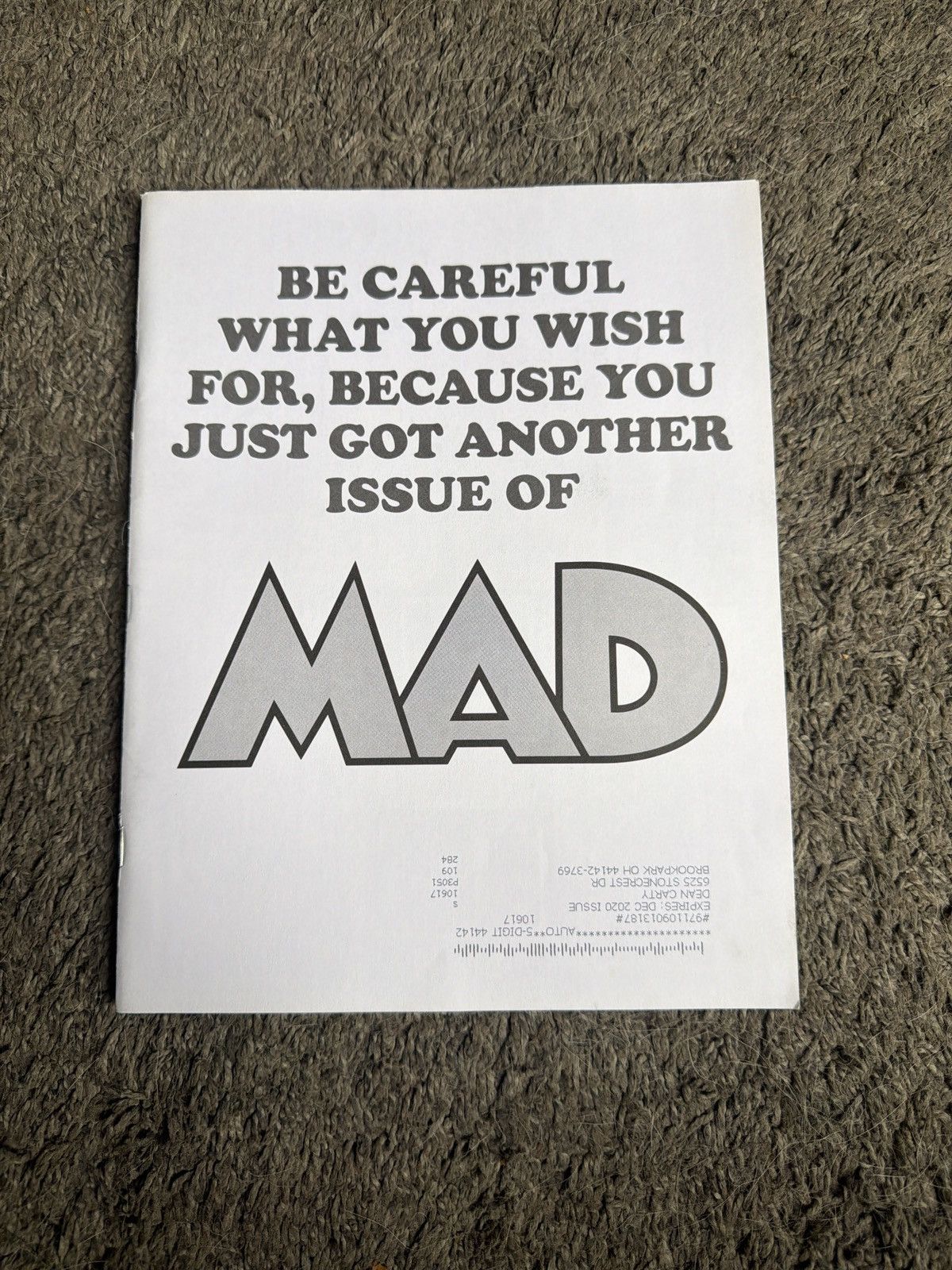 Hypebeast 2020 Mad Magazine No. 12 Size ONE SIZE - 1 Thumbnail