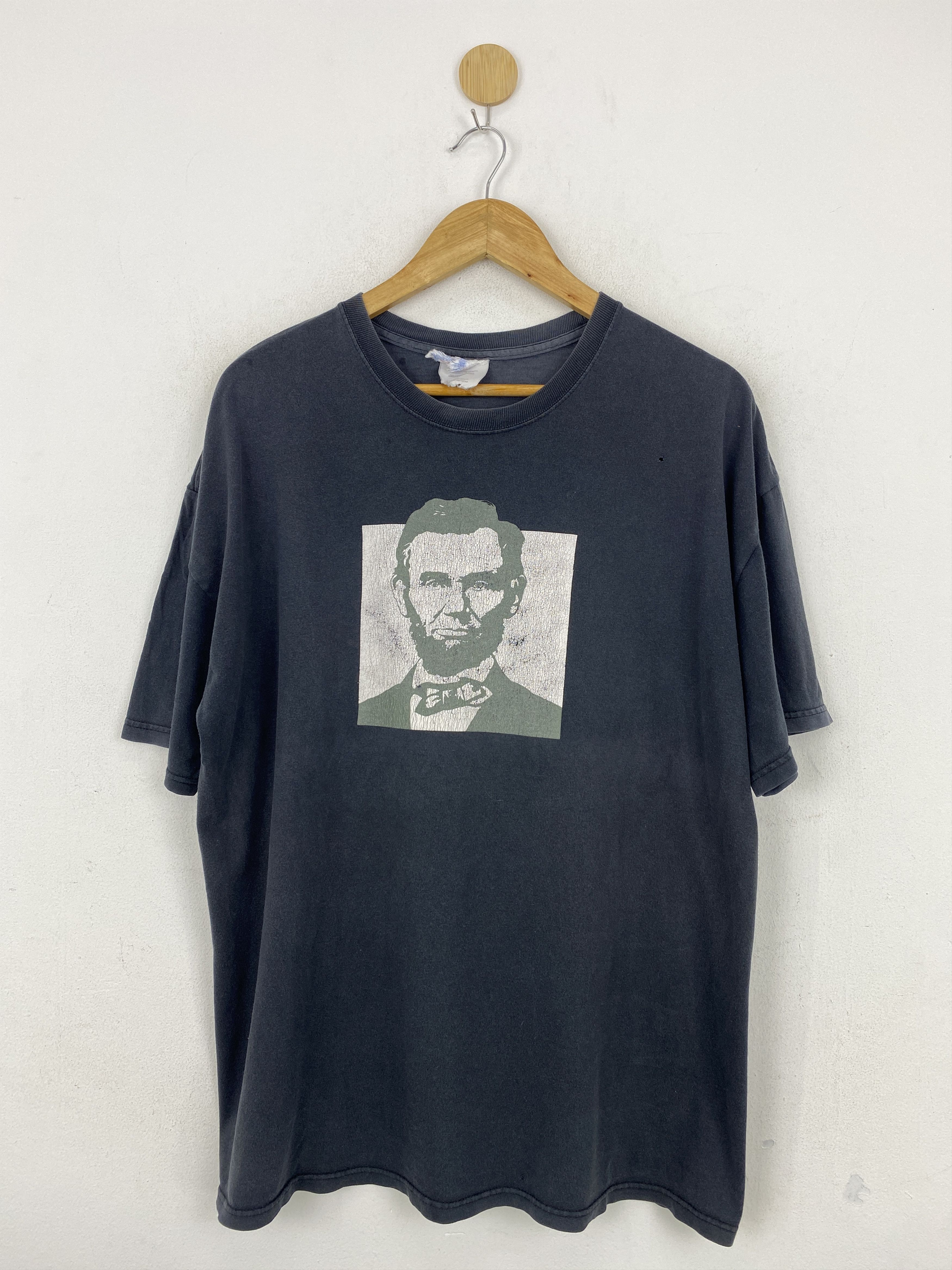 President's × Vintage Vintage Abraham Lincoln America President T-Shirt TA0542 Size US L / EU 52-54 / 3 - 1 Thumbnail