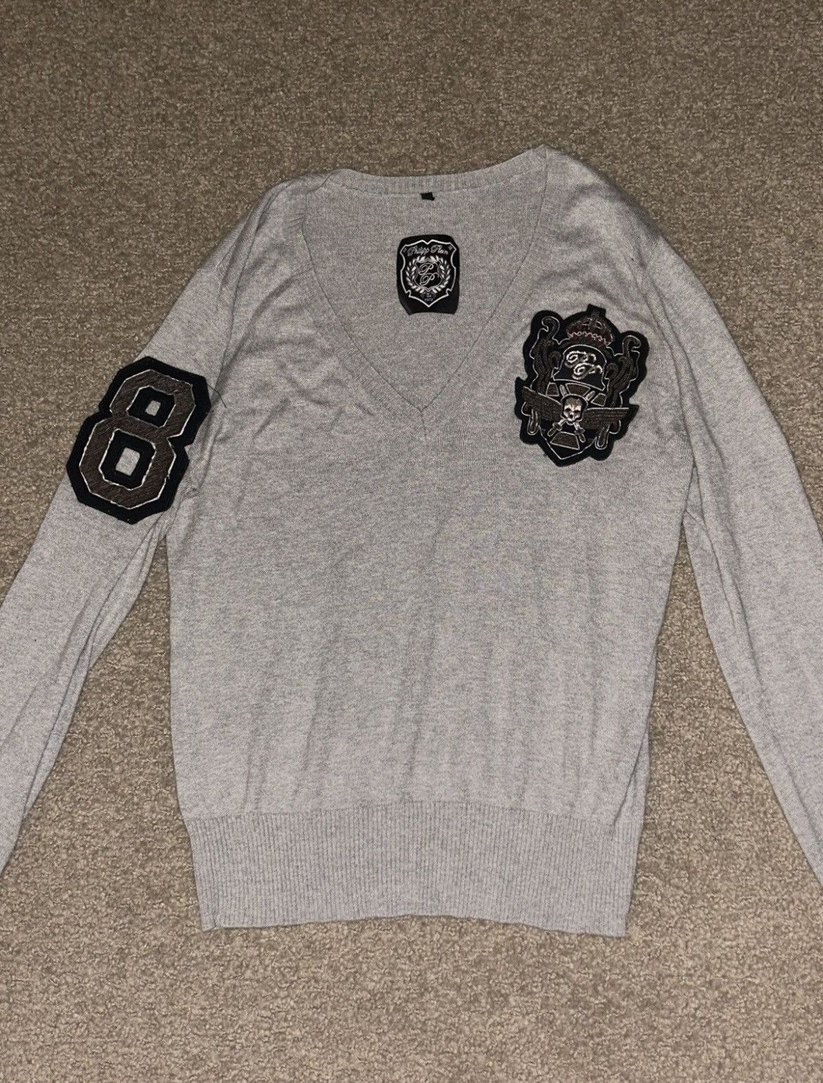 Philipp Plein Rare vintage philipp plein silk cashmere sweater emblem Size US M / EU 48-50 / 2 - 3 Thumbnail
