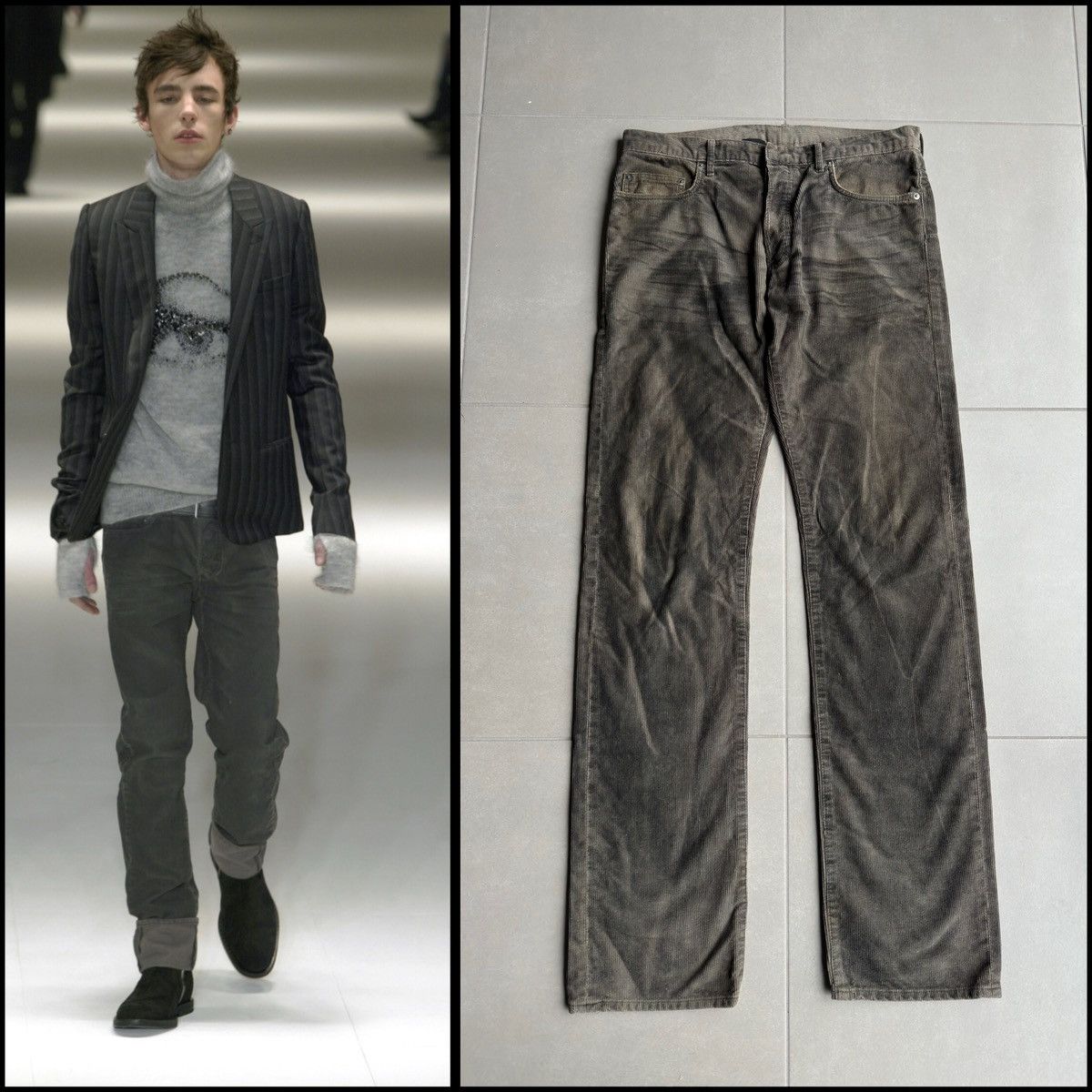 Dior × Hedi Slimane Dior Homme AW04 “Victim Of The Crime” corduroy