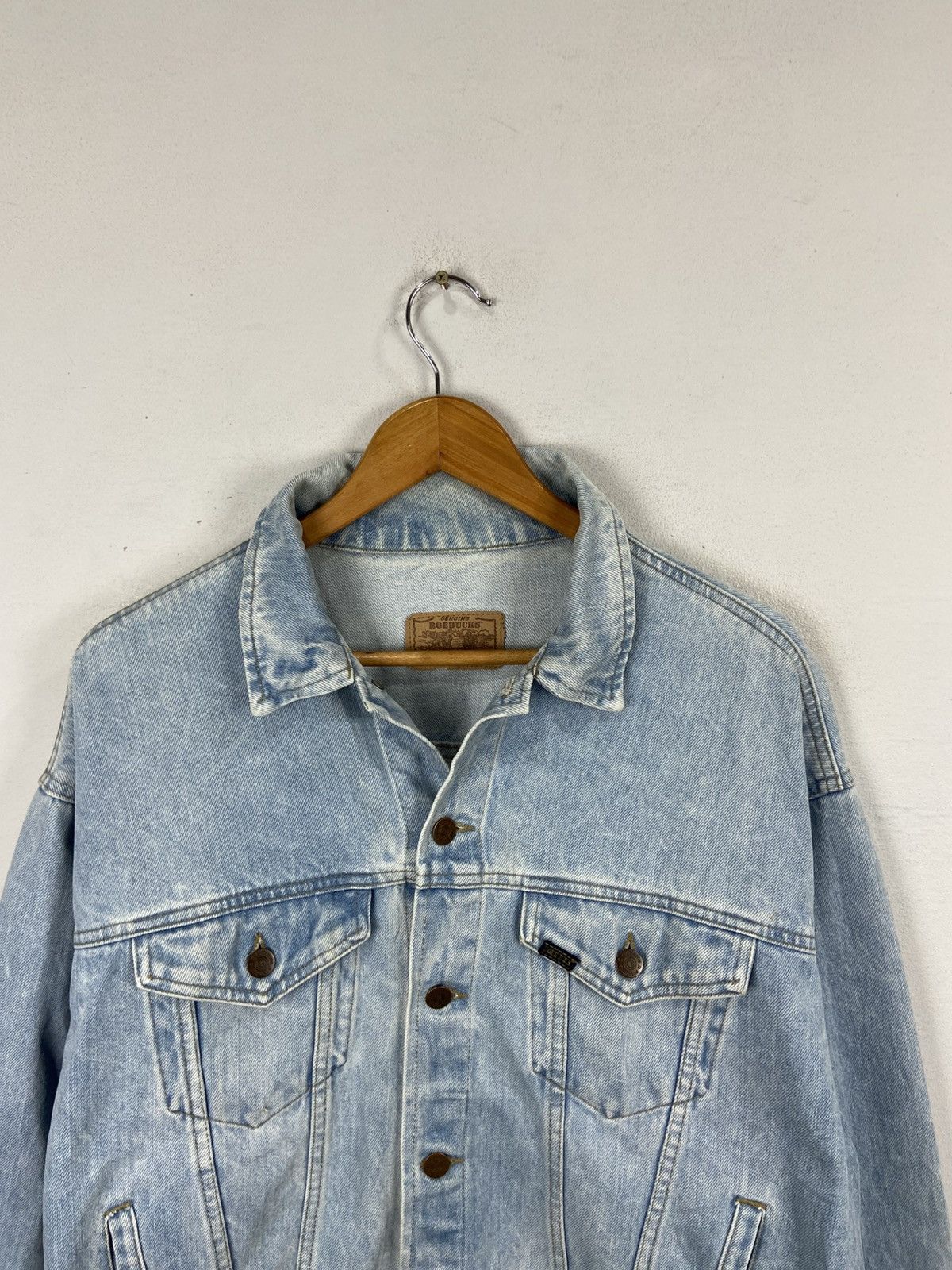 Vintage VINTAGE ROEBUCK DENIM TRUCKER JACKET Size US L / EU 52-54 / 3 - 2 Thumbnail
