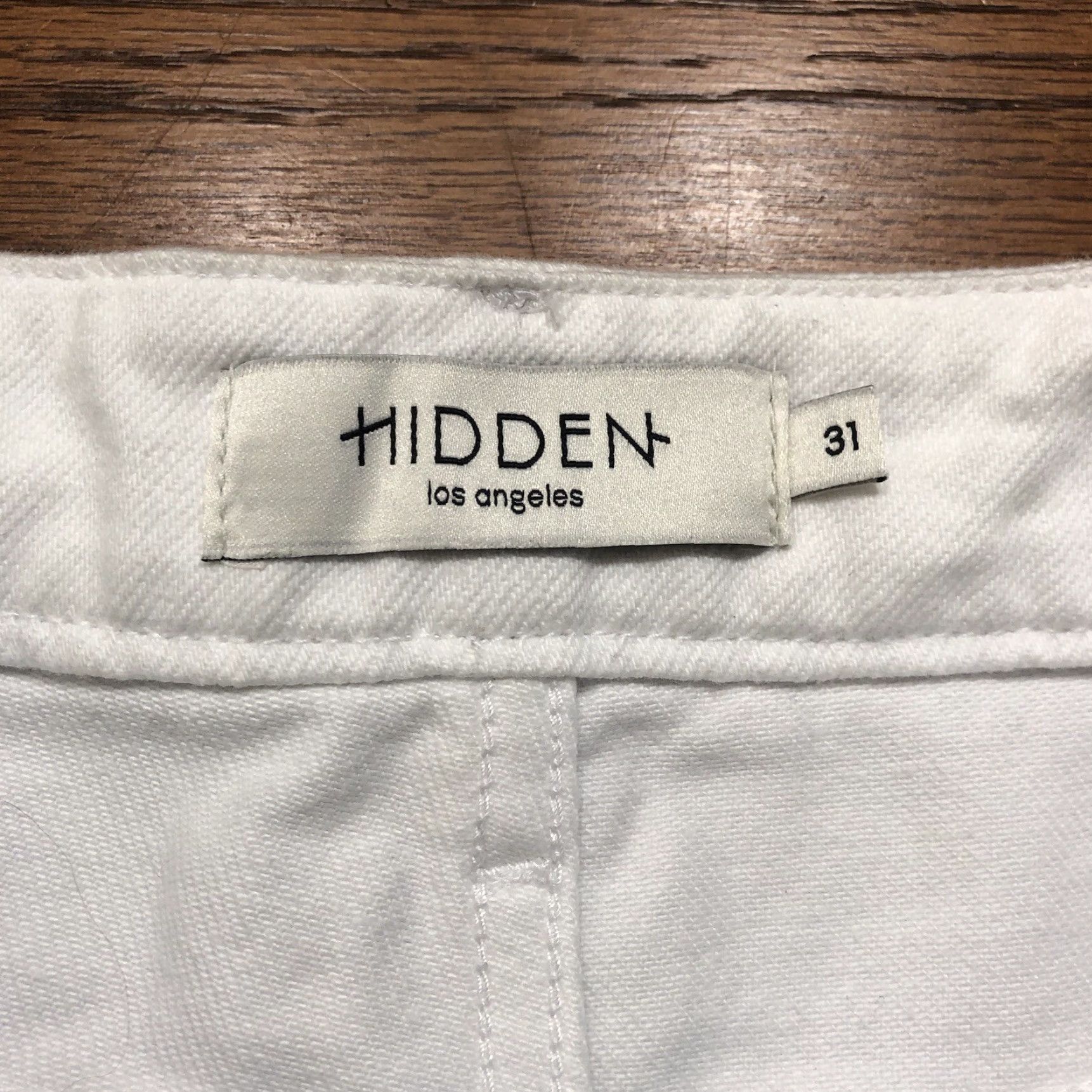 Vintage NWT Hidden Tracey Jeans Womens 31 Straight 90s Bohemian Retro Distressed Blue/White 5-Pocket Denim Size 24" / US 00 / IT 34 - 6 Thumbnail