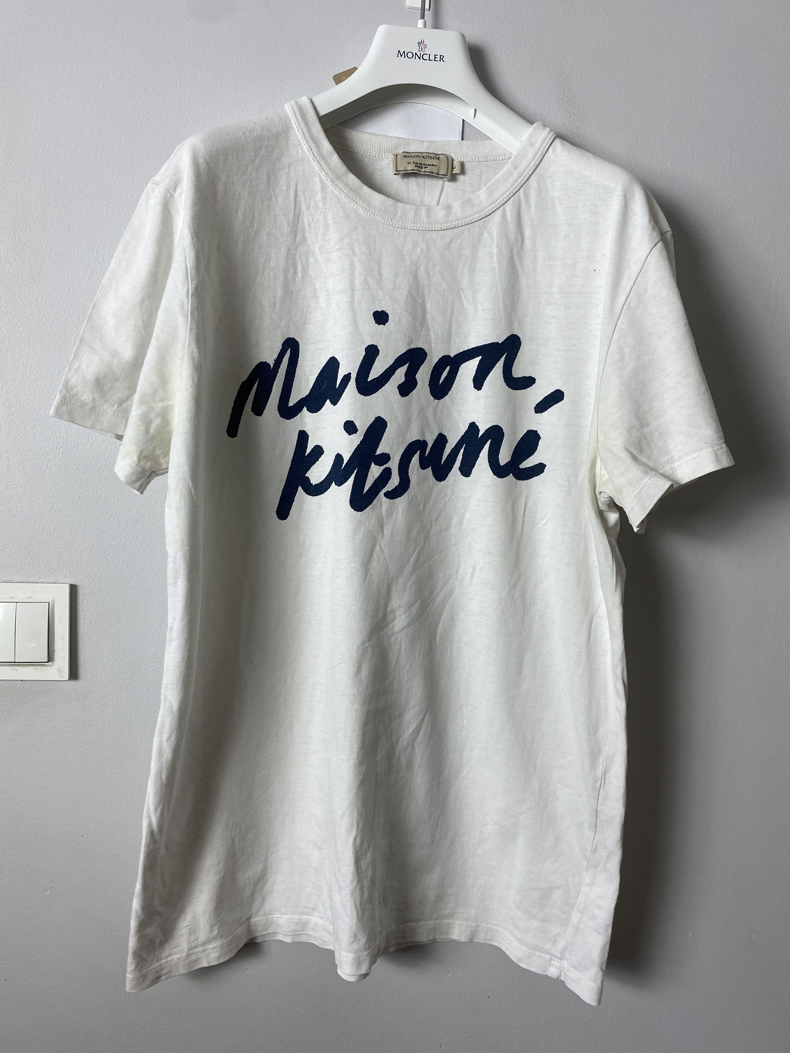 Maison Kitsune Maison Kitsune big logo printed t-shirt tee Size US L / EU 52-54 / 3 - 1 Thumbnail