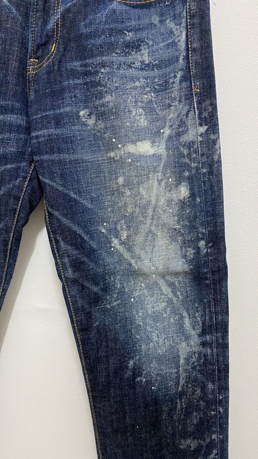Vanquish Vanquish Distressed Denim Splatter Jeans Pants Size US 32 / EU 48 - 10 Thumbnail