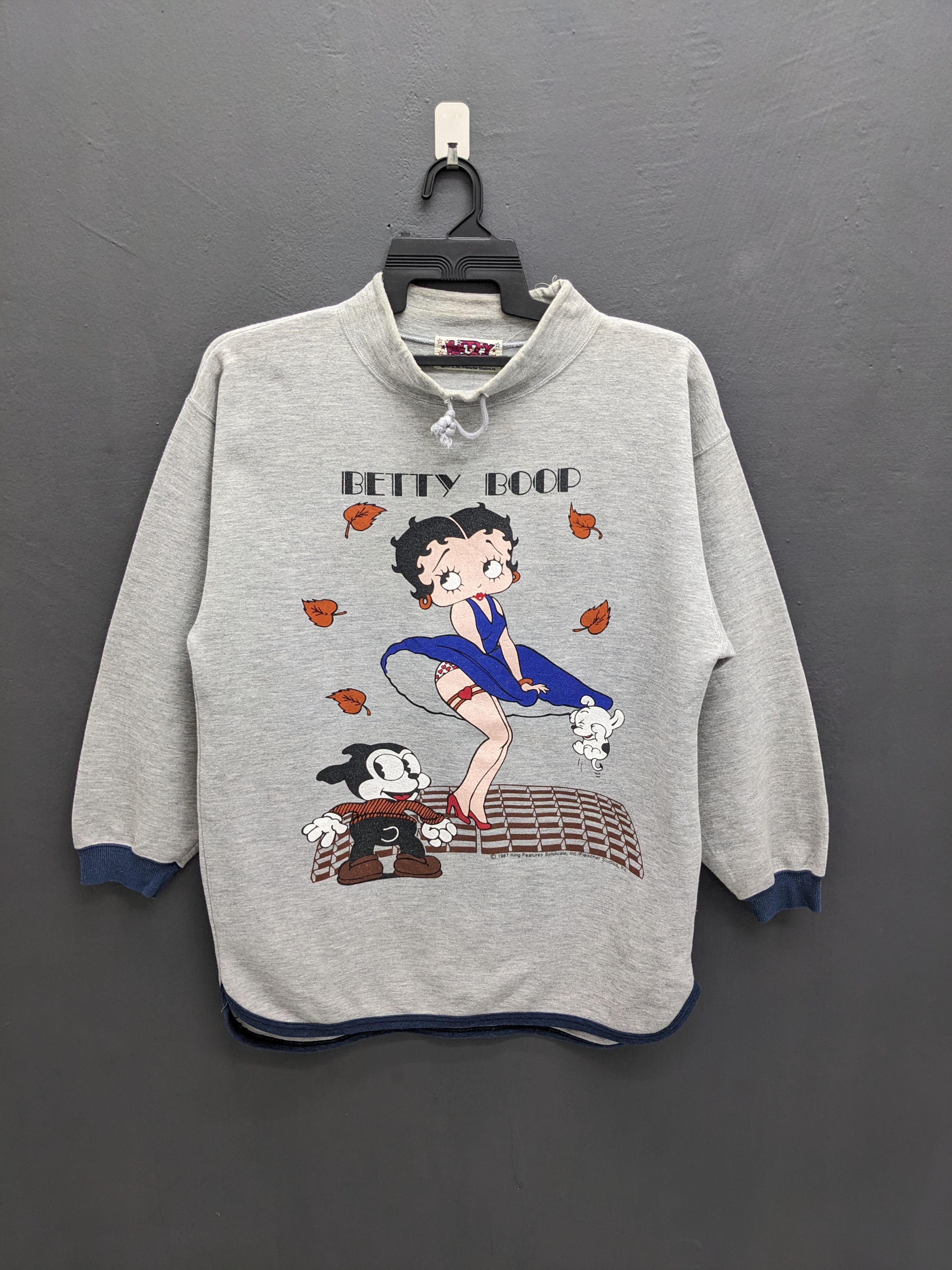 Cartoon Network Vintage 1987 Betty Boop Sweatshirt Bimbo Pudgy Graphic Size US M / EU 48-50 / 2 - 2 Thumbnail