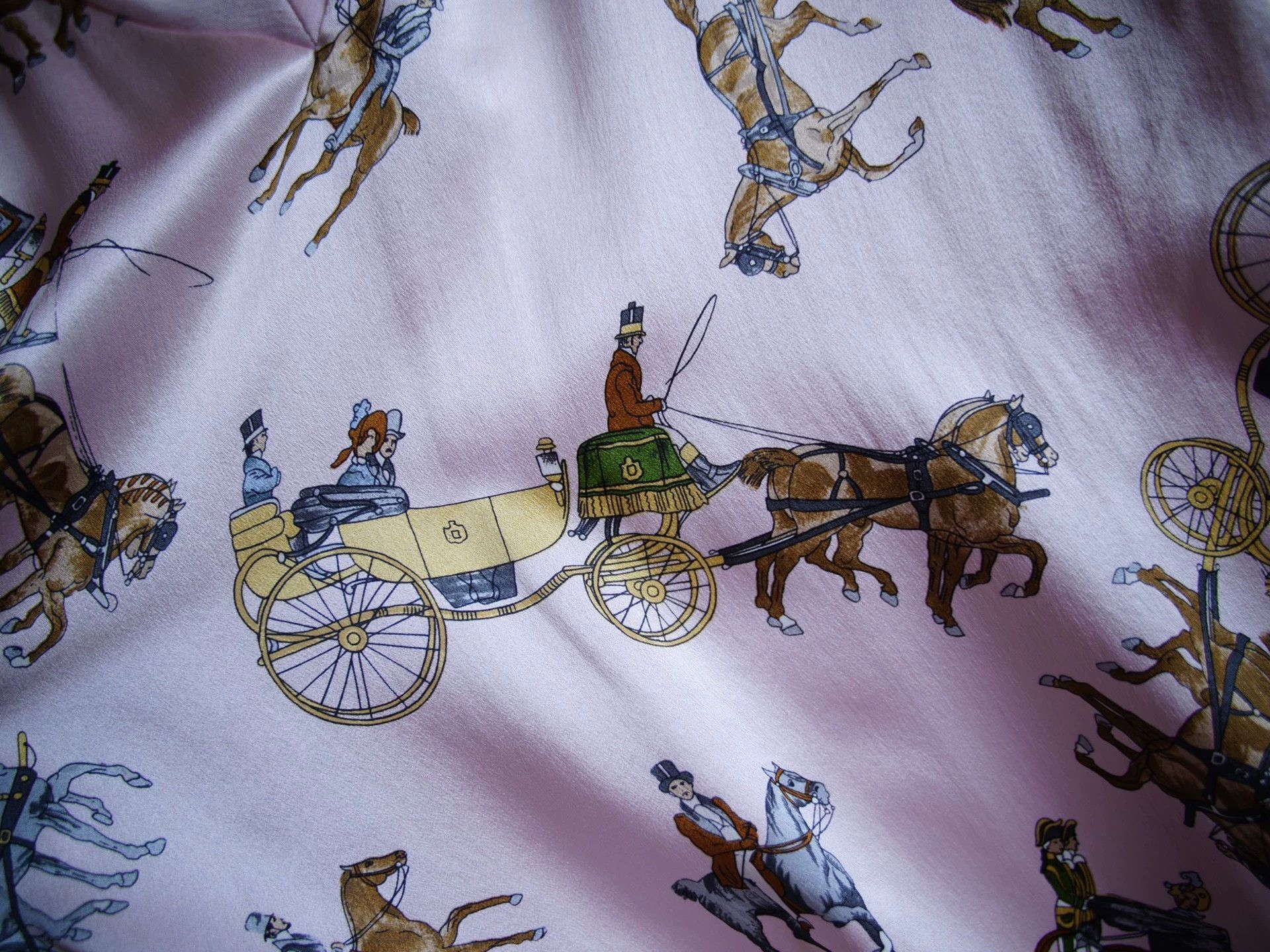 Vintage Women's USA Vintage Silk Printed Pleated Skirt Set Size ONE SIZE - 5 Thumbnail