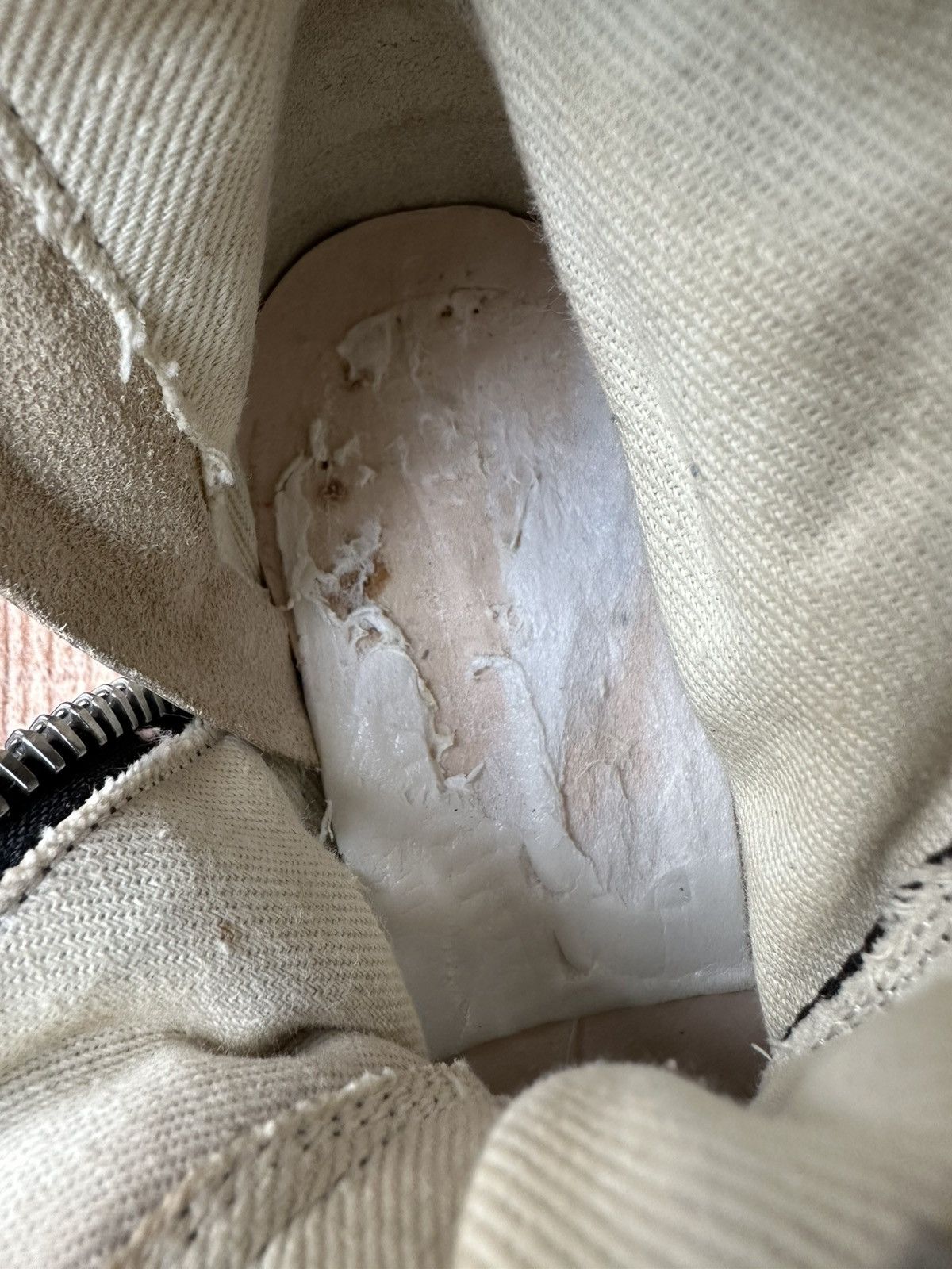 Rick Owens Rick Owens DRKSHDW Canvas Ramones Black Milk hightops Size US 6.5 / IT 36.5 - 20 Thumbnail