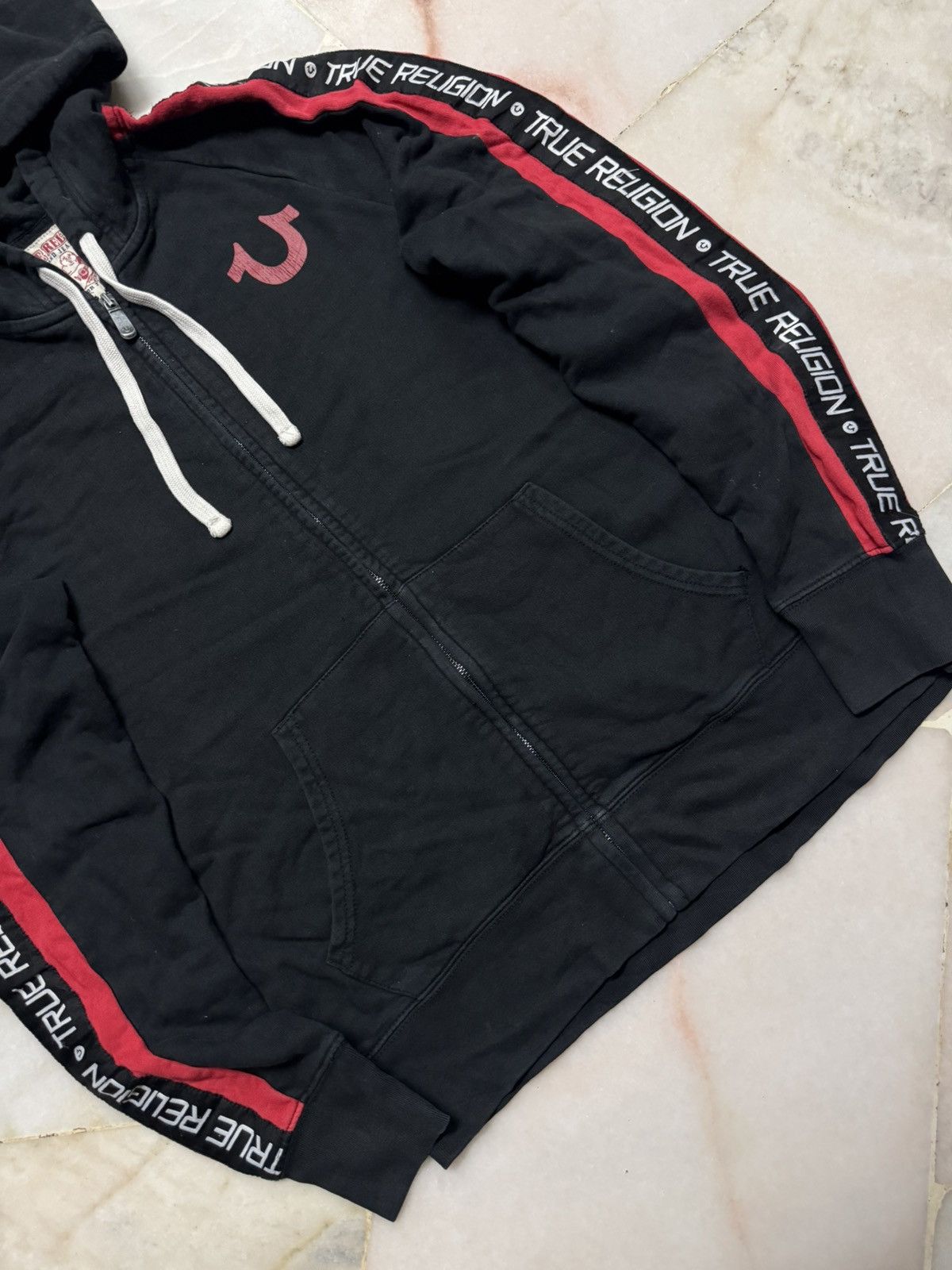 True Religion 💥VINTAGE Y2K TRUE RELIGION SIDETAP HOODIE ZIPPER RARE STYLE Size US S / EU 44-46 / 1 - 7 Thumbnail