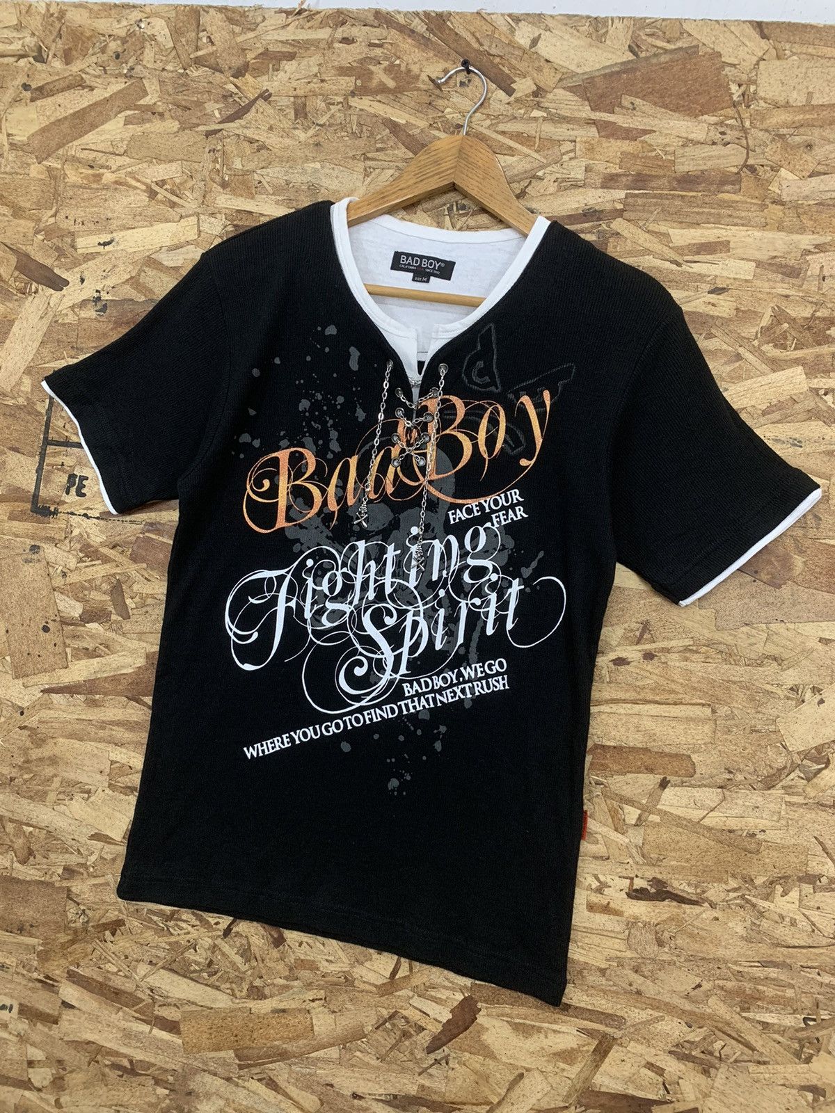 Affliction × If Six Was Nine × Le Grande Bleu (L.G.B.) Y2k Bad Boy Face Your Fear Poem Skull Chain Size US M / EU 48-50 / 2 - 5 Thumbnail