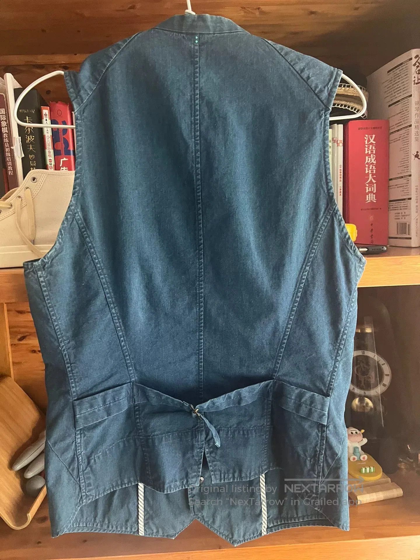 Japanese Brand Denim Vest with Paris Buttons. Size M / US 6-8 / IT 42-44 - 5 Thumbnail