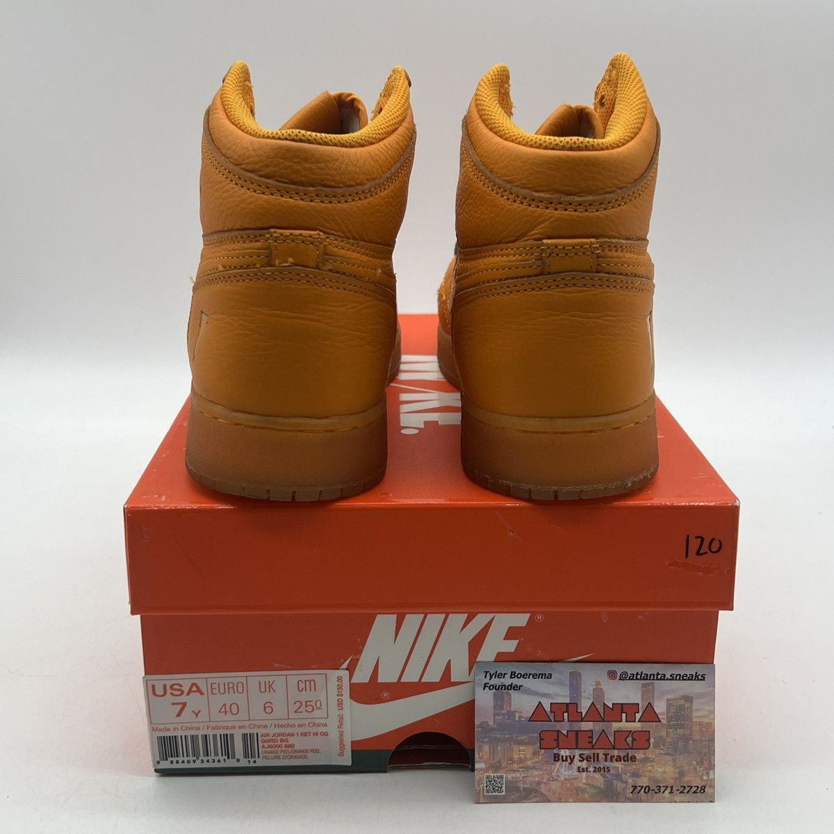 Nike Air Jordan 1 high orange peel Size US 7 / EU 40 - 3 Thumbnail