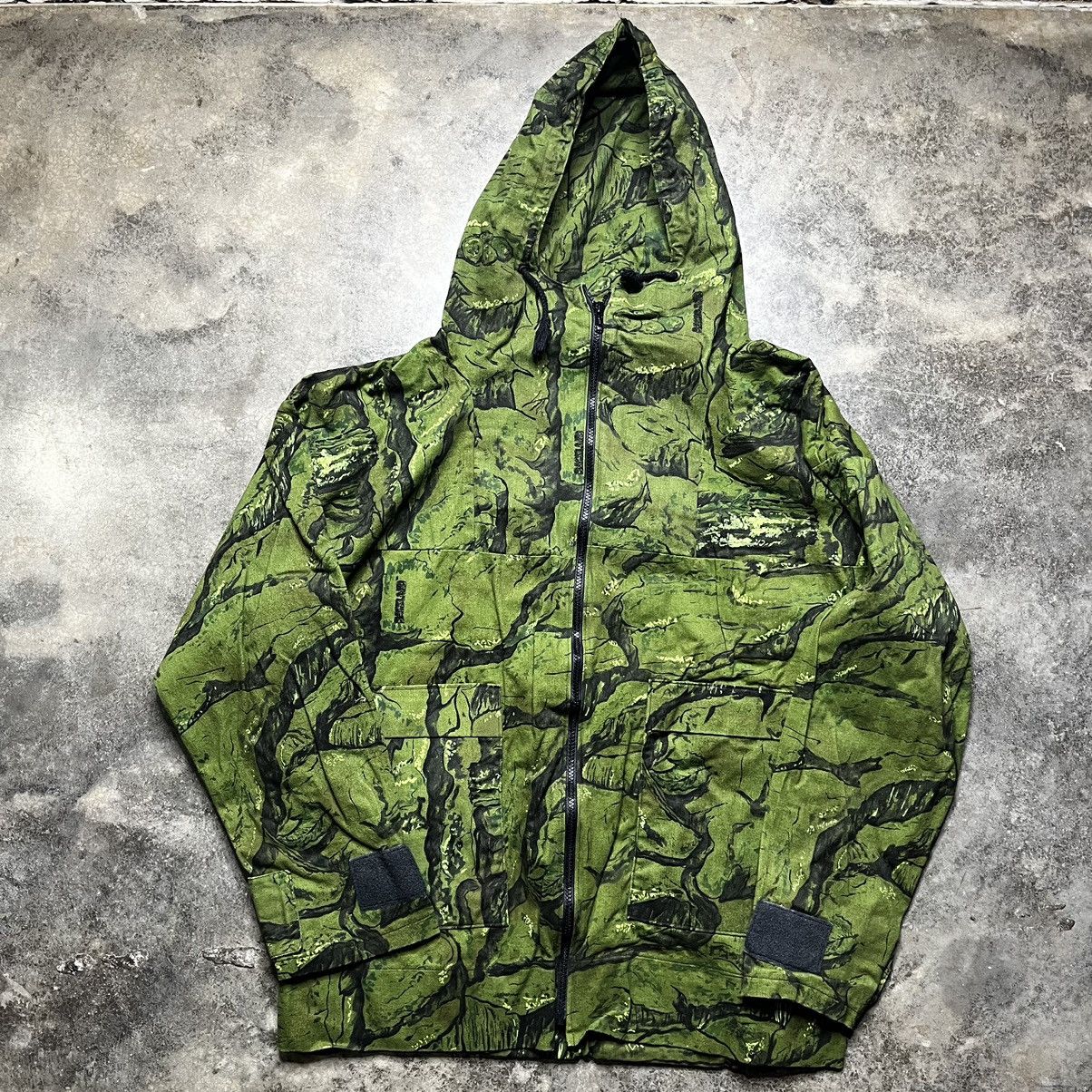 Vintage vintage army green zip camo parka jacket Size US L / EU 52-54 / 3 - 2 Thumbnail