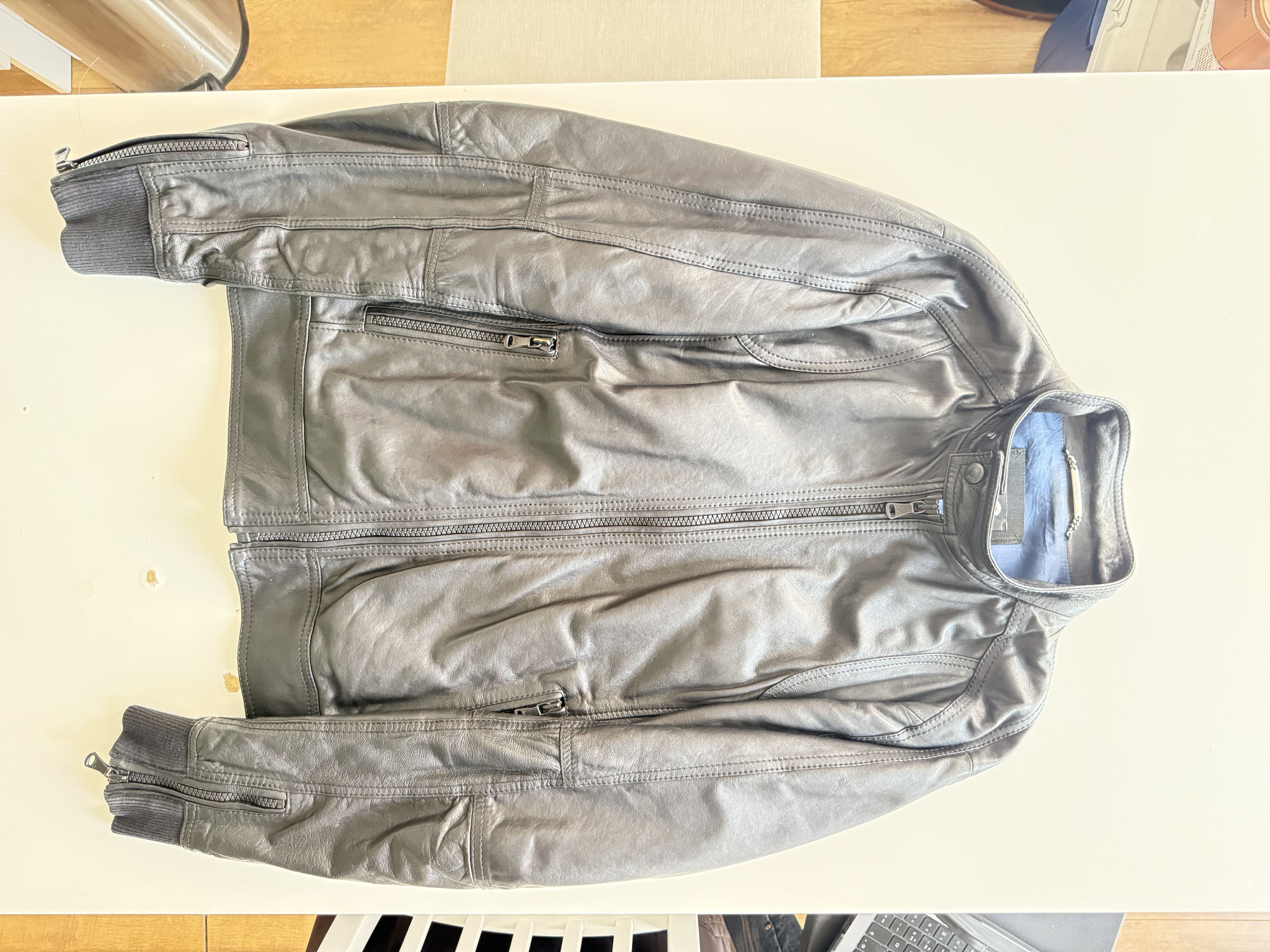 Dolce & Gabbana D&G Dolce & Gabbana Leather Biker Jacket EU Size 52 Unworn Size US L / EU 52-54 / 3 - 8 Thumbnail