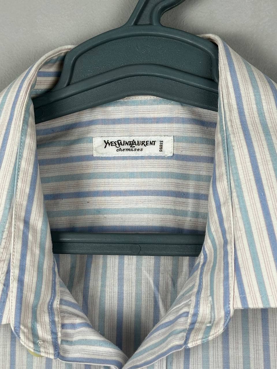 Yves Saint Laurent 80s Vintage Yves Saint Laurent Striped YSL Shirt Size US L / EU 52-54 / 3 - 5 Thumbnail
