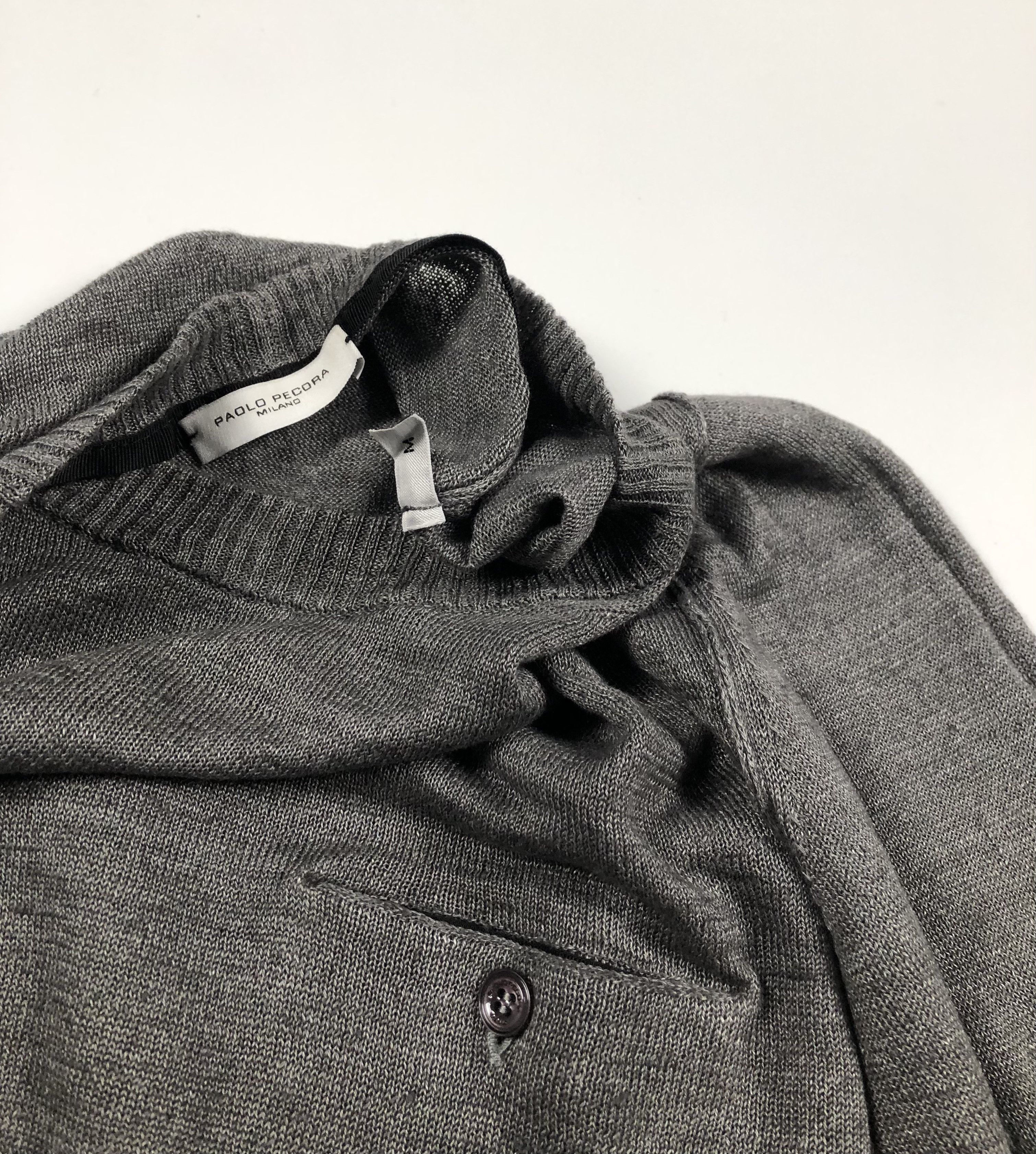 Paolo Pecora Paolo Pecora Milano Linen Crewneck Jumper Size US M / EU 48-50 / 2 - 9 Thumbnail