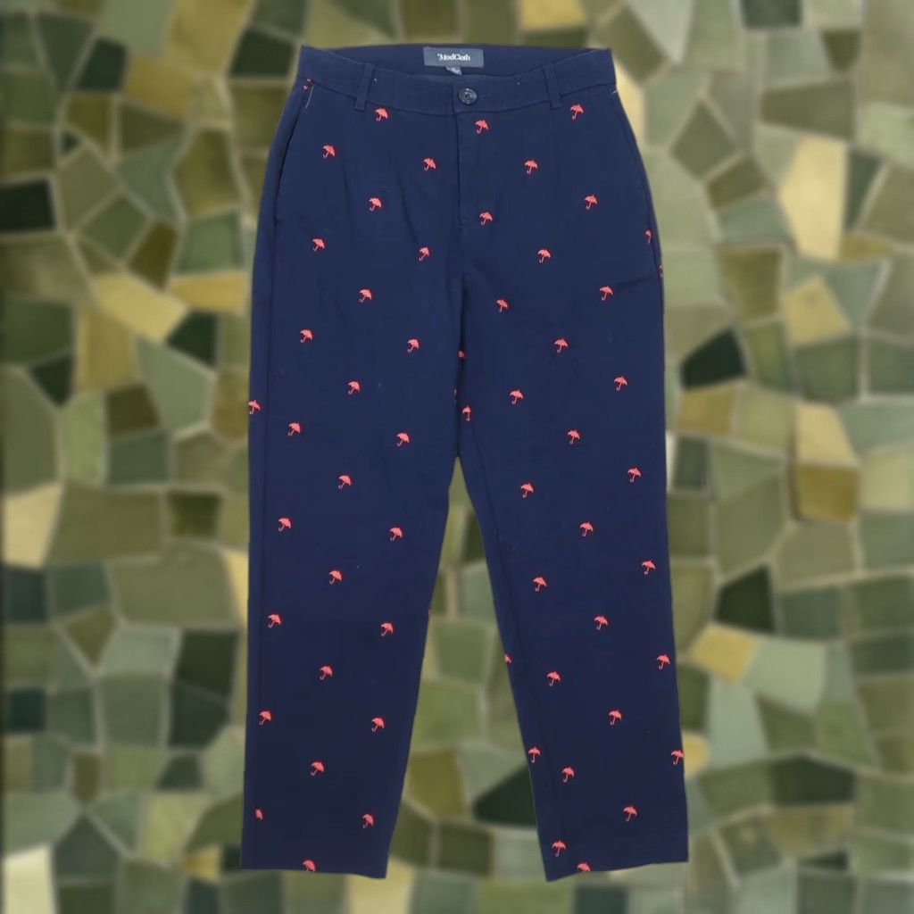 Vintage **VINTAGE ModCloth Navy Blue Embroidered Slim Straight Leg Pants 0 NWT** User: Vintage ModCloth Navy Blue Embroidered Slim Straight Leg Pants 0 NWT Size 25" / US 0 / IT 36 - 1 Thumbnail