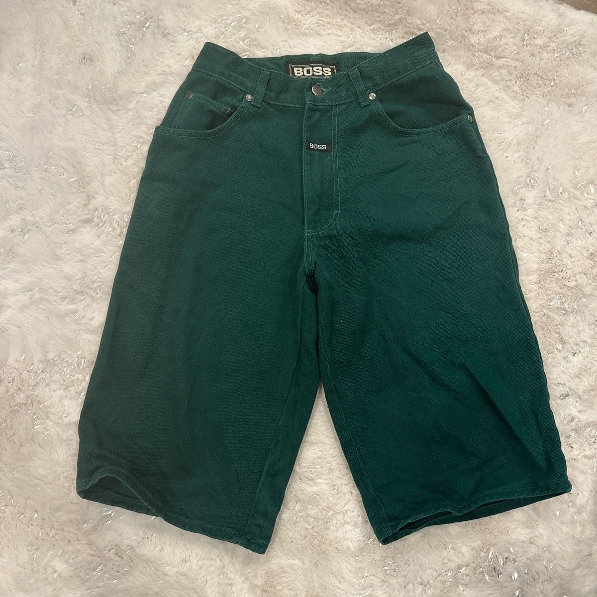 Hugo Boss × Vintage Vintage Green BOSS Jorts Size US 30 / EU 46 - 1 Thumbnail