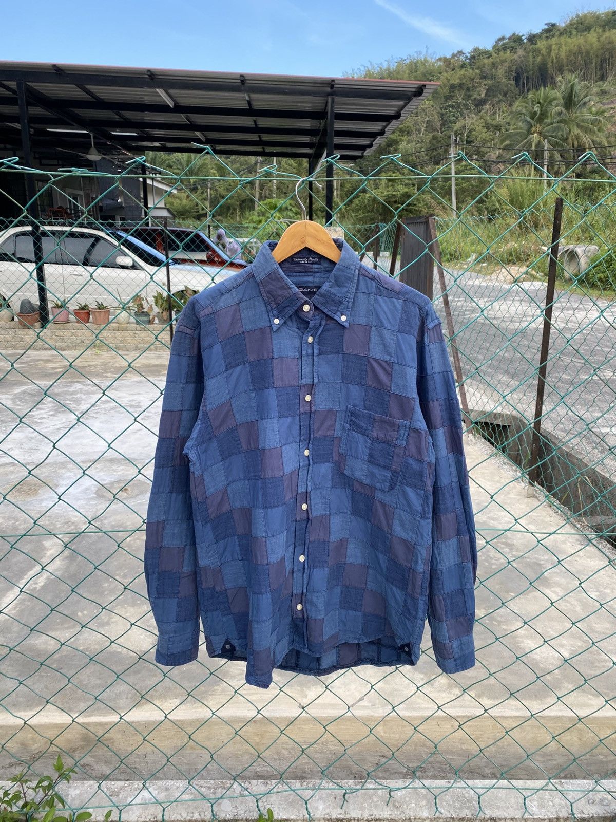 Flannel × Gant GANT university poplin patchwork shirts button up Size US L / EU 52-54 / 3 - 1 Thumbnail